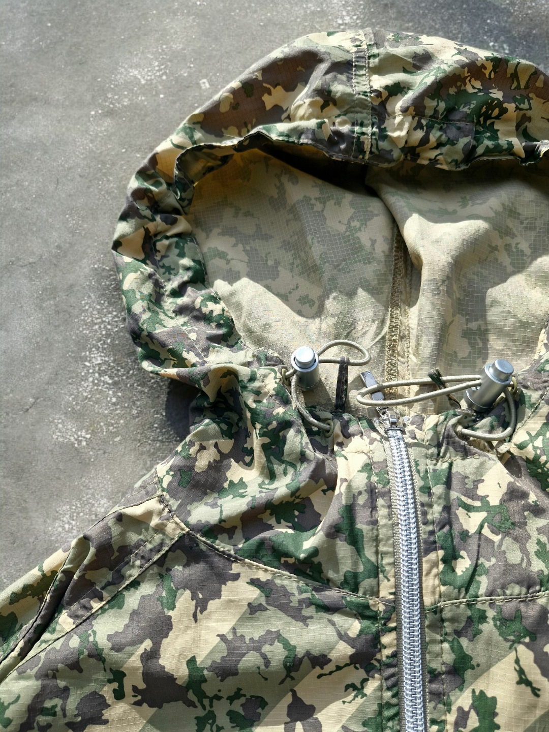 Nike Vintage Early 2000's Green Camo Technical Jacket