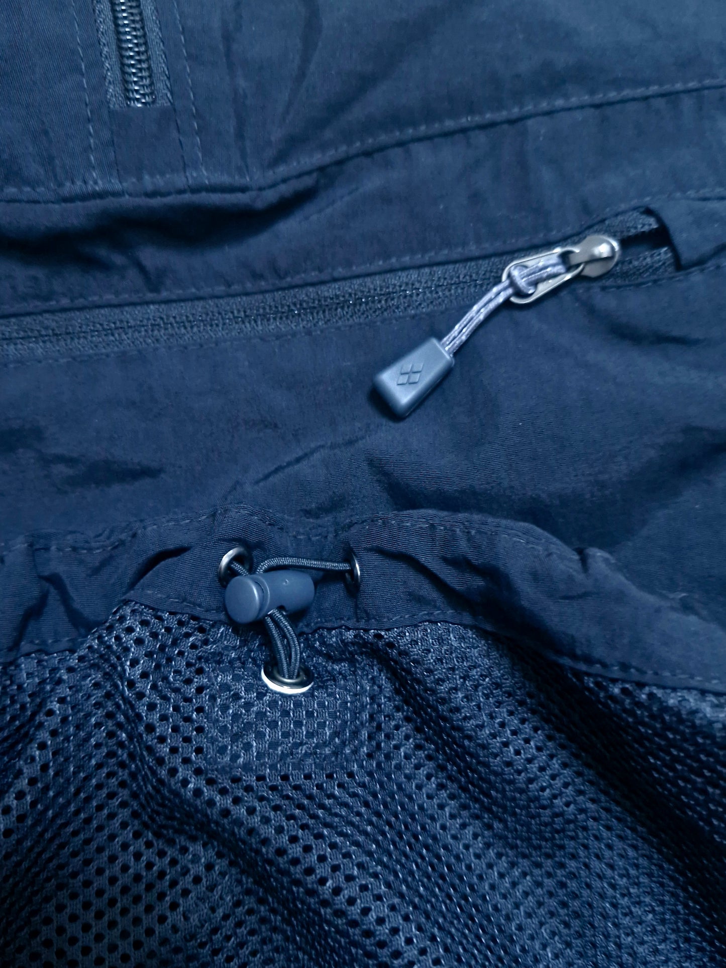 Montbell Vintage Black Half Zip Technical Jacket