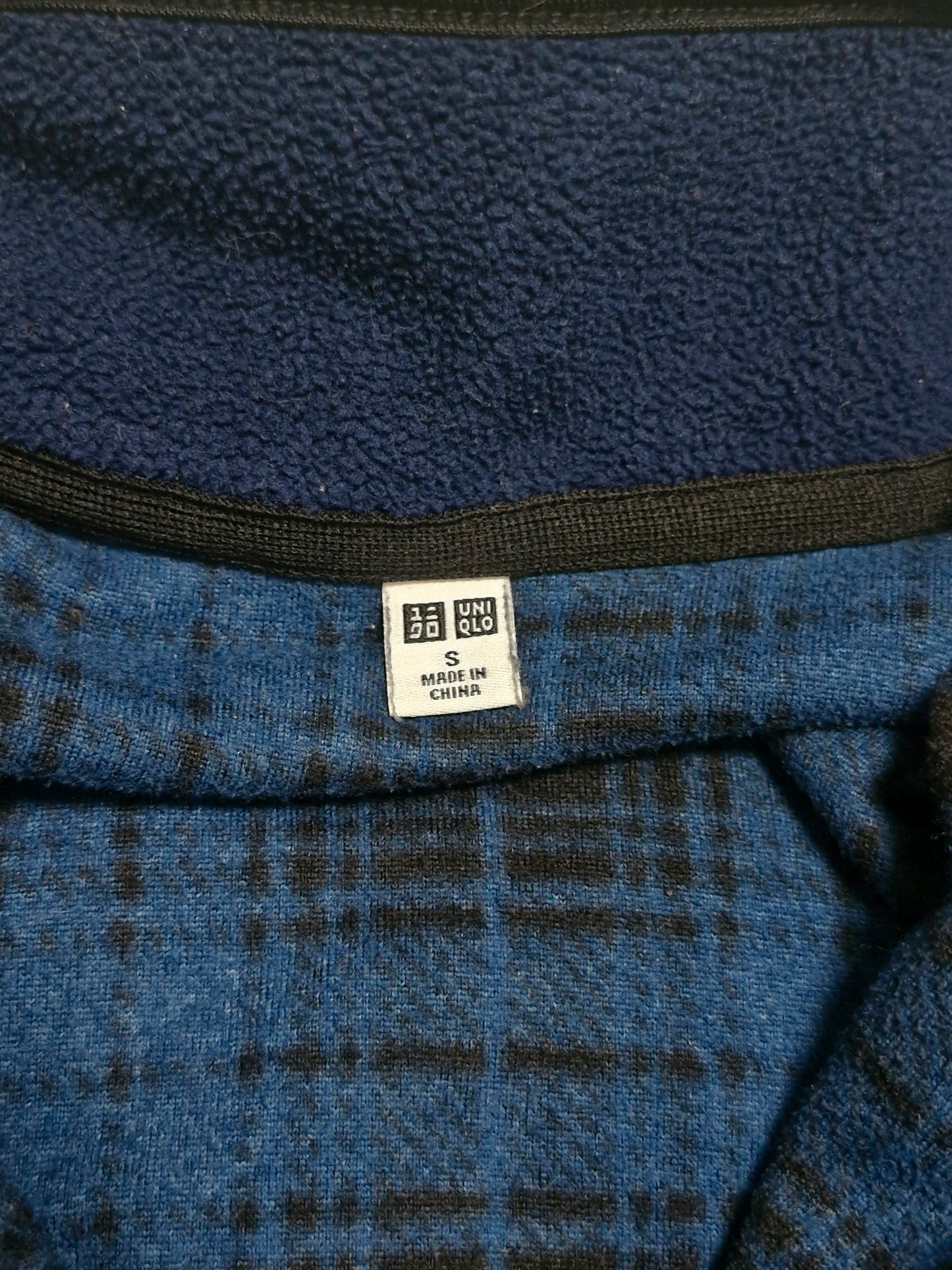 Uniqlo Japanese Exclusive Blue Plaid Fleece Jacket