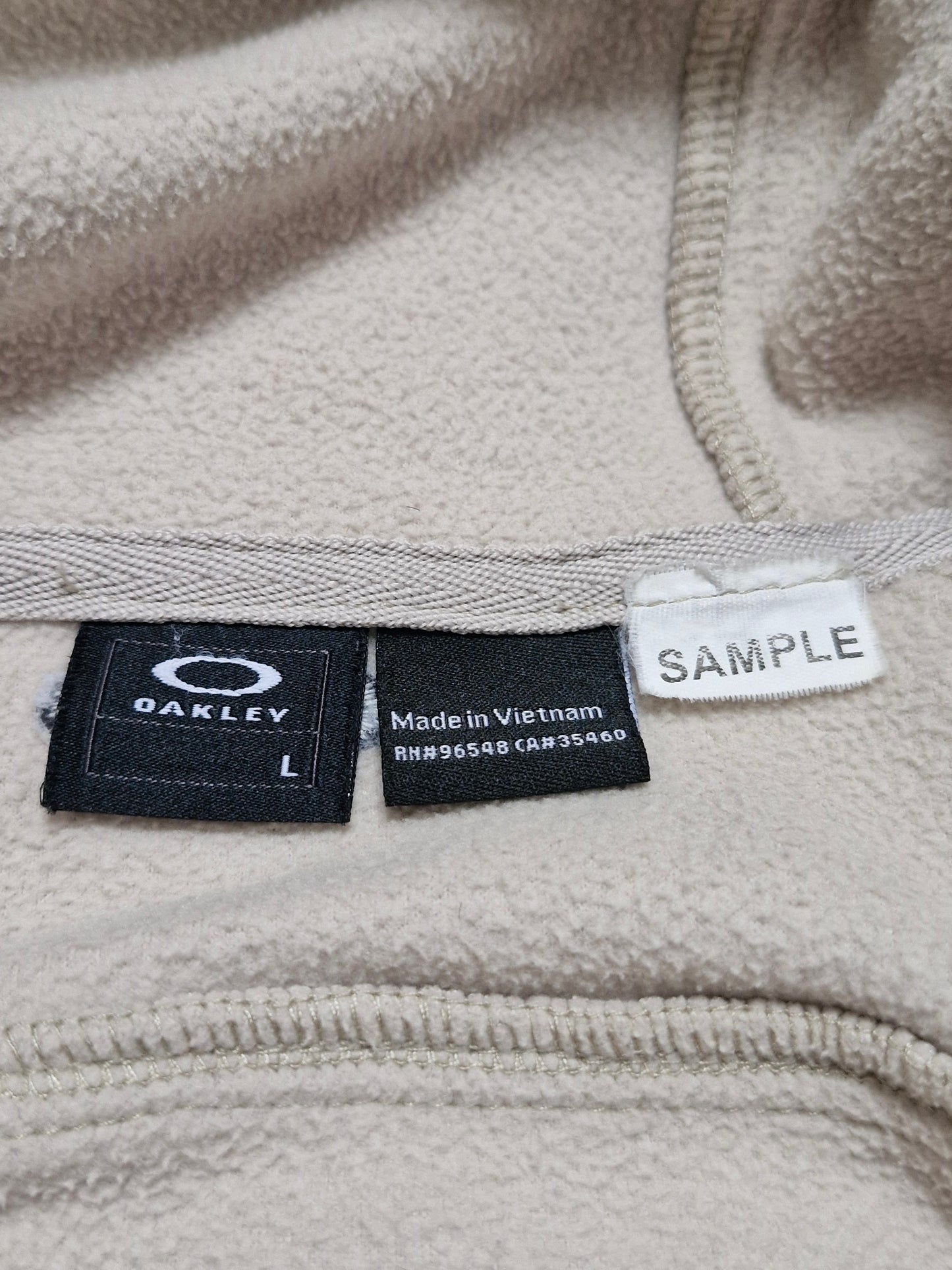 Oakley Vintage Sample Beige Technical Fleece Hoodie 1 of 1