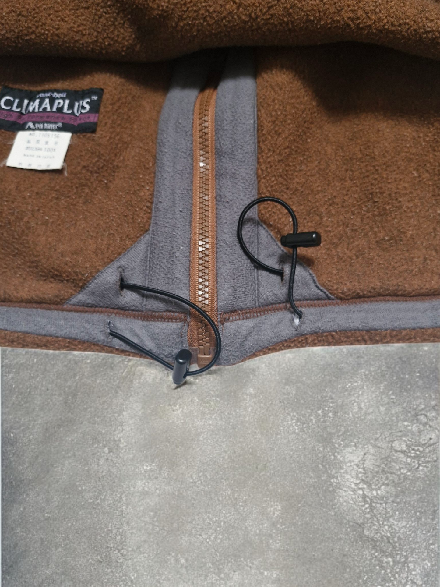 Montbell Vintage Brown Technical Fleece Hoodie