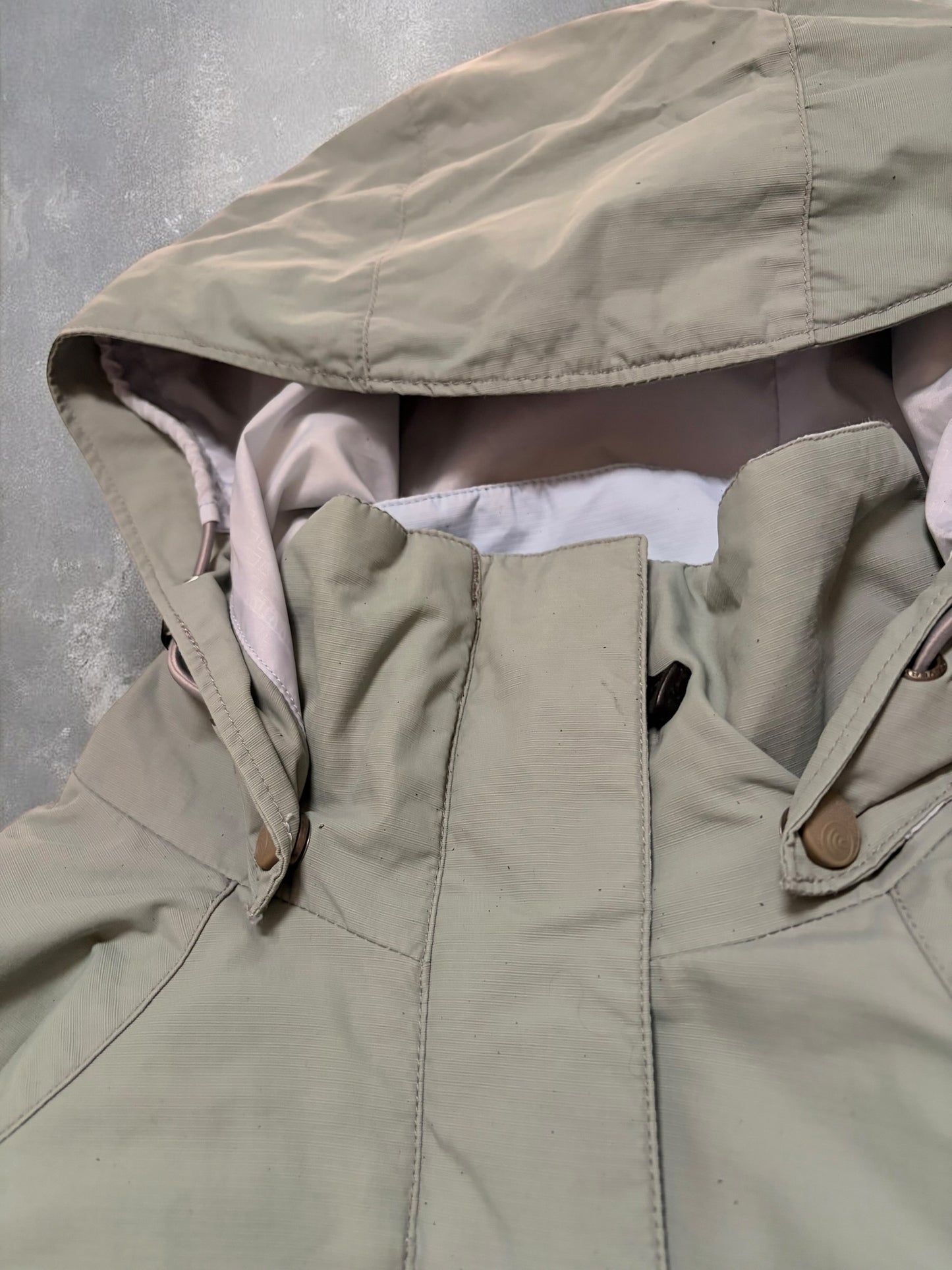 Vintage Columbia Beige & Brown Technical Ski Jacket