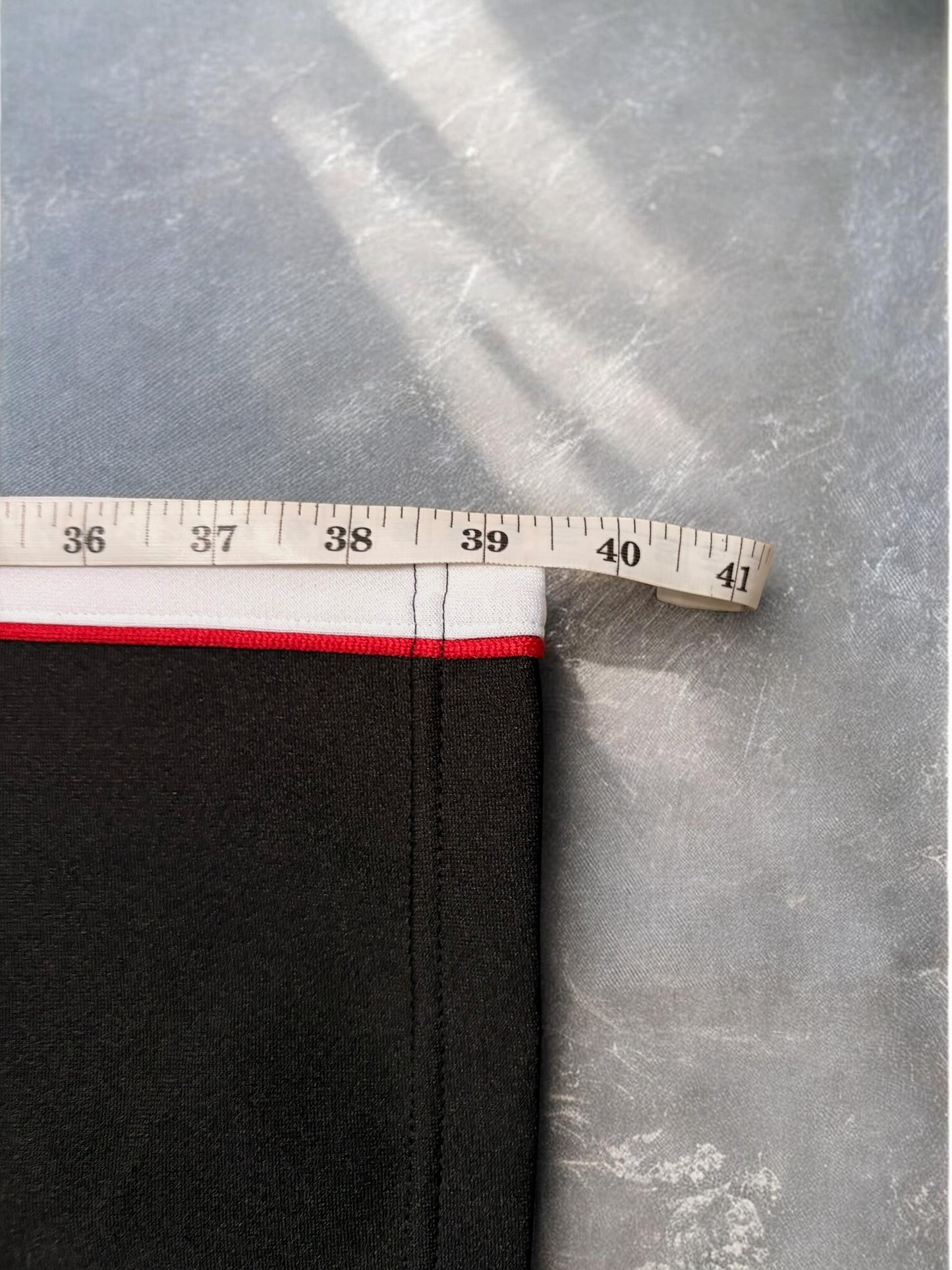 Vintage Early 2000s Nike Black & White Red Trim Trousers