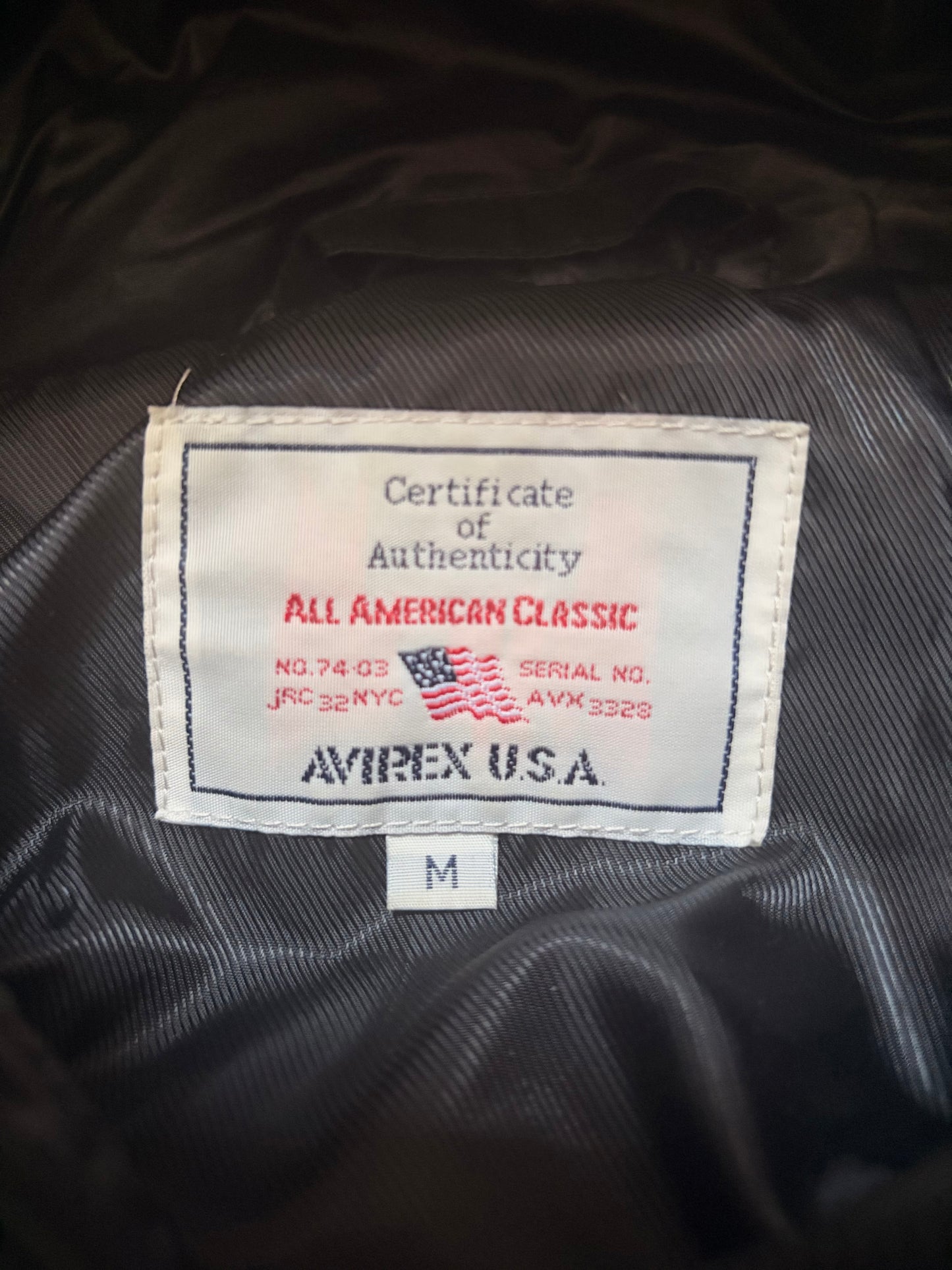 Vintage Avirex Dark Brown Fur Puffer Jacket