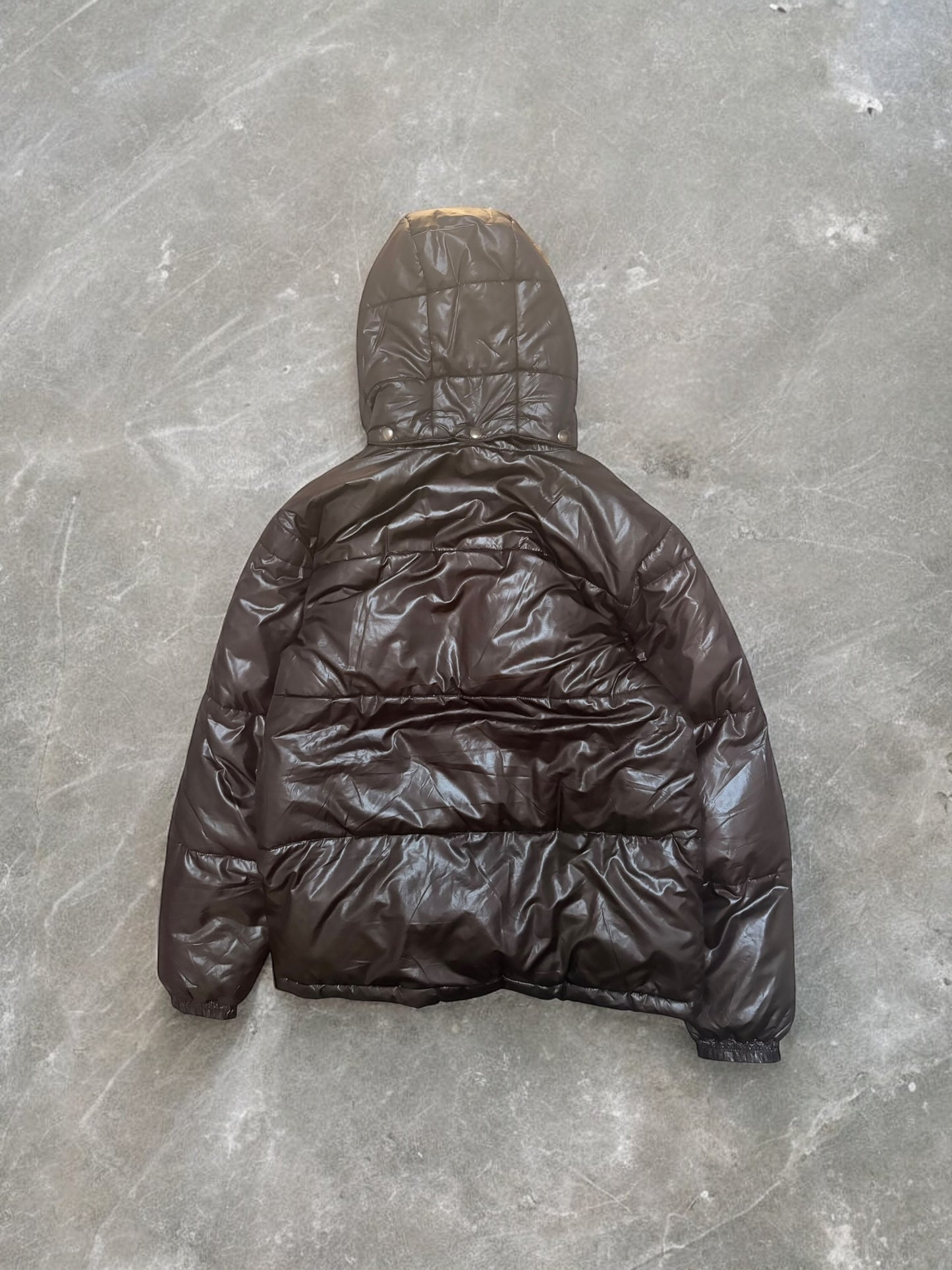 Vintage Avirex Dark Brown Fur Puffer Jacket