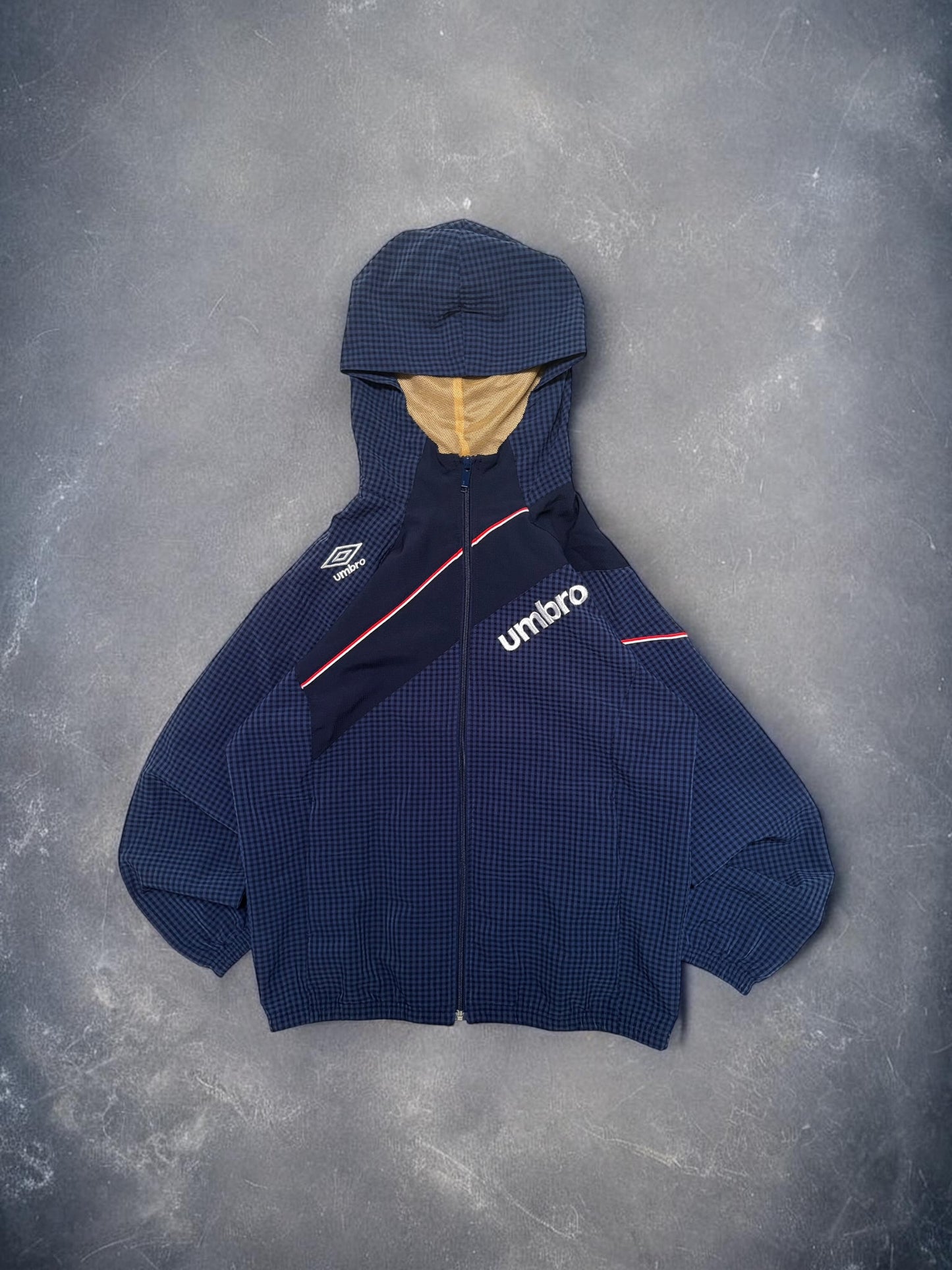 Vintage Umbro Navy Panelled Technical Jacket