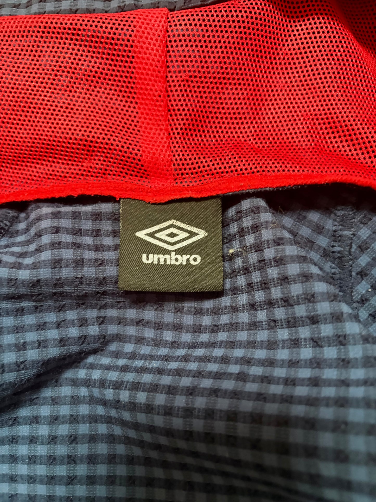 Vintage Umbro Blue Plaid Technical Jacket