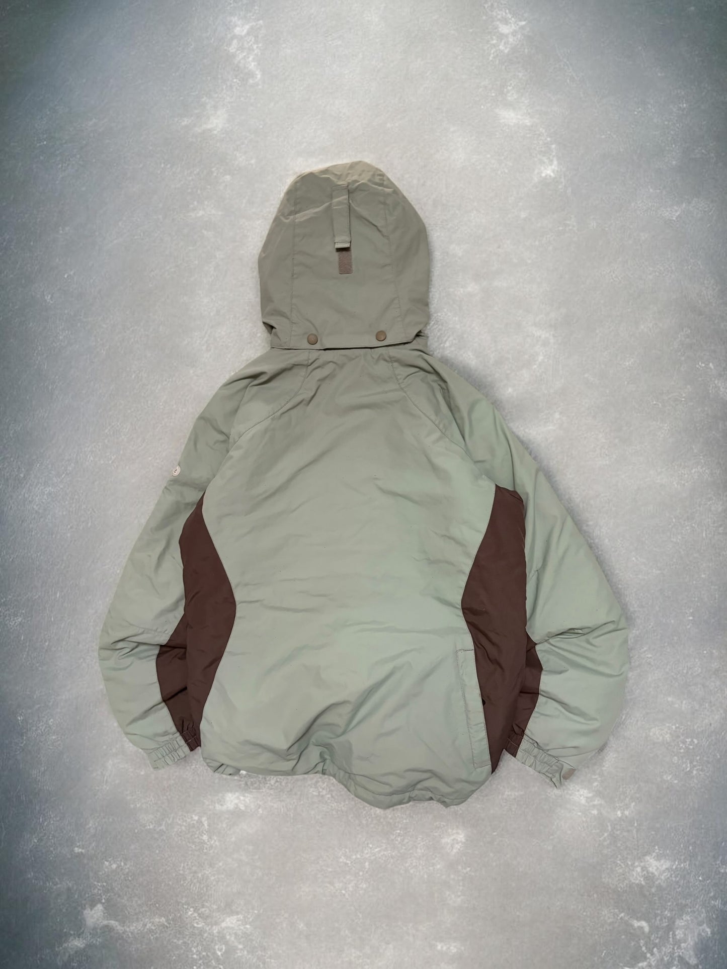 Vintage Columbia Beige & Brown Technical Ski Jacket