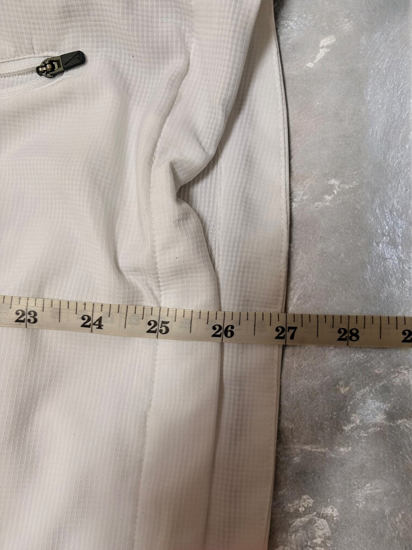 Vintage Early 2000s Nike Sphere Dry White & Grey Trim Technical Jacket