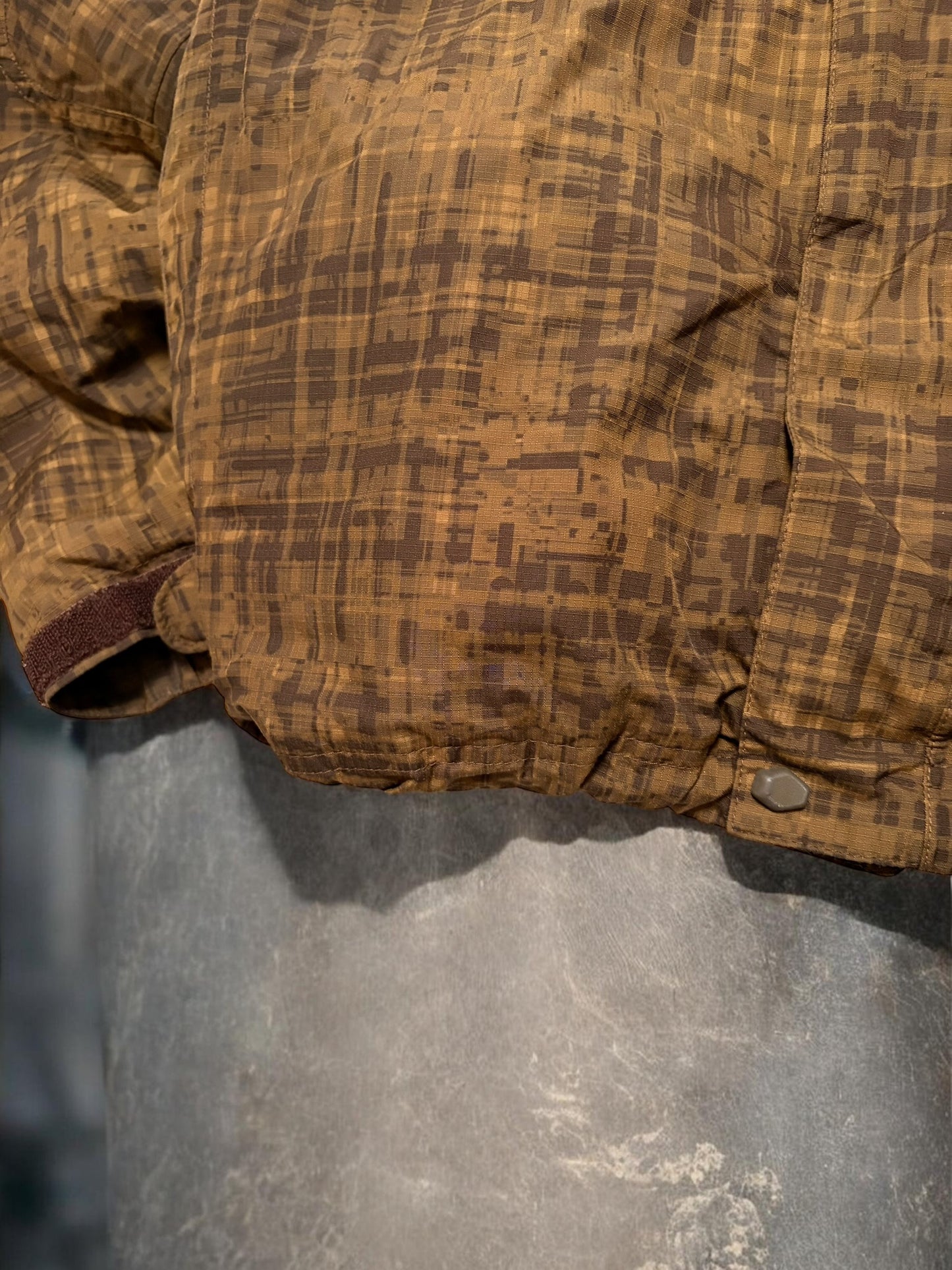 Vintage The North Face Brown Plaid Technical Ski Jacket