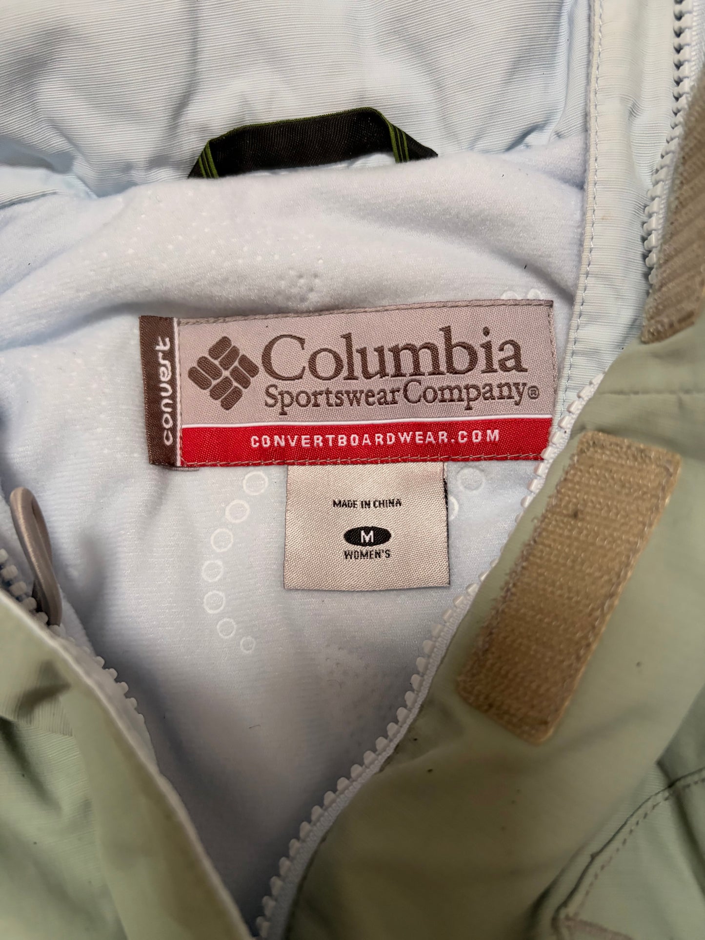 Vintage Columbia Beige & Brown Technical Ski Jacket