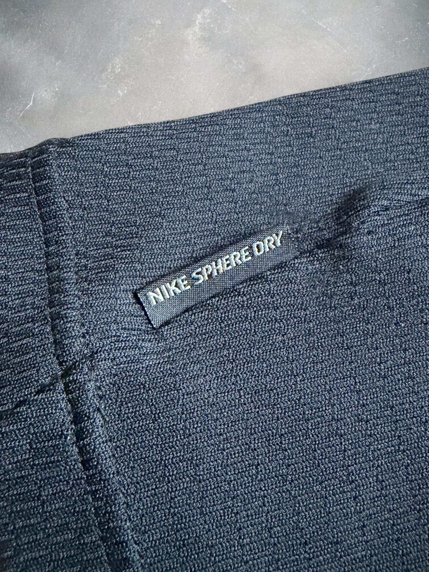 Nike Sphere Dry Early 2000s Black & Yellow Trim Long Sleeve Tee