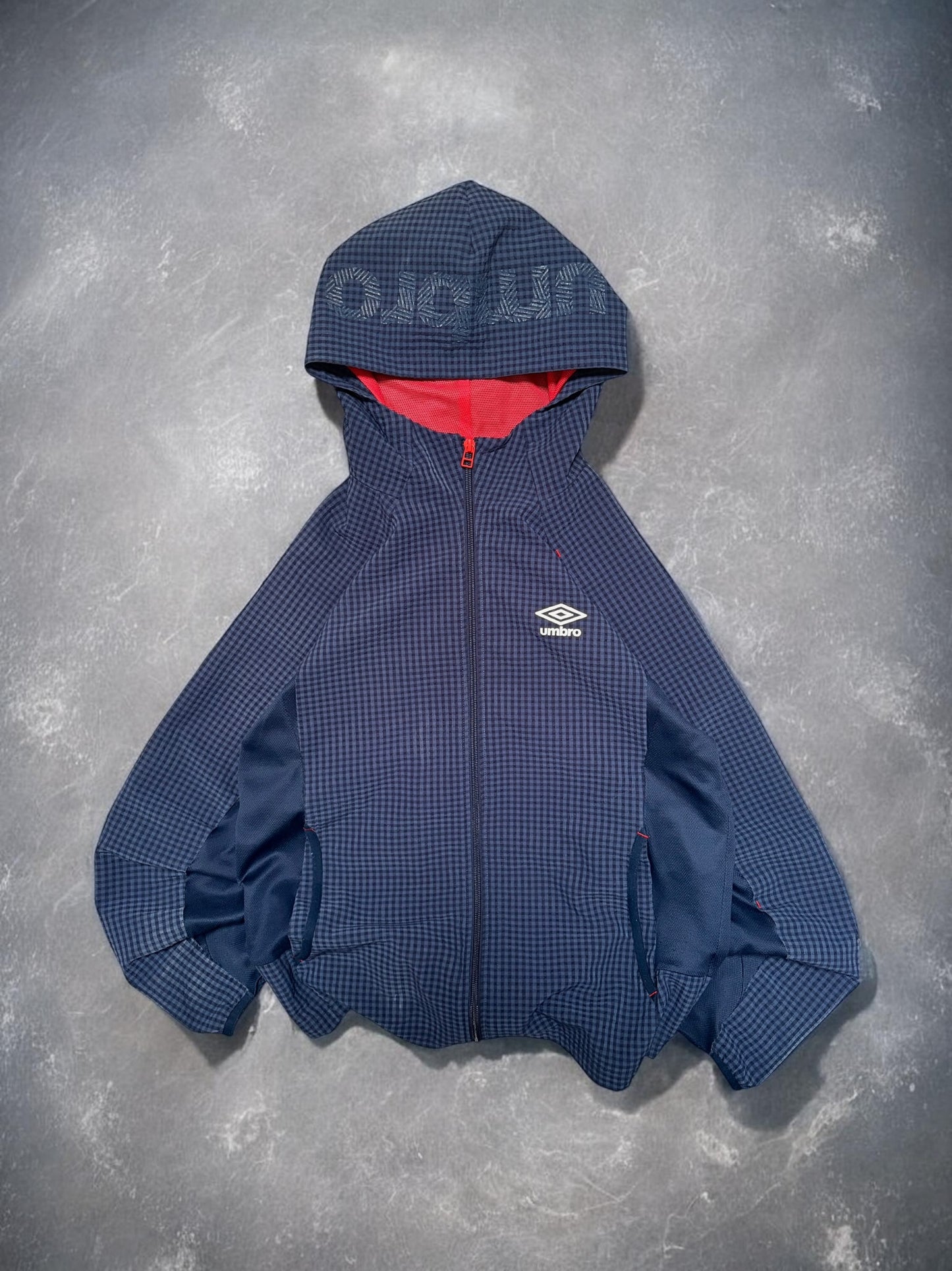 Vintage Umbro Blue Plaid Technical Jacket
