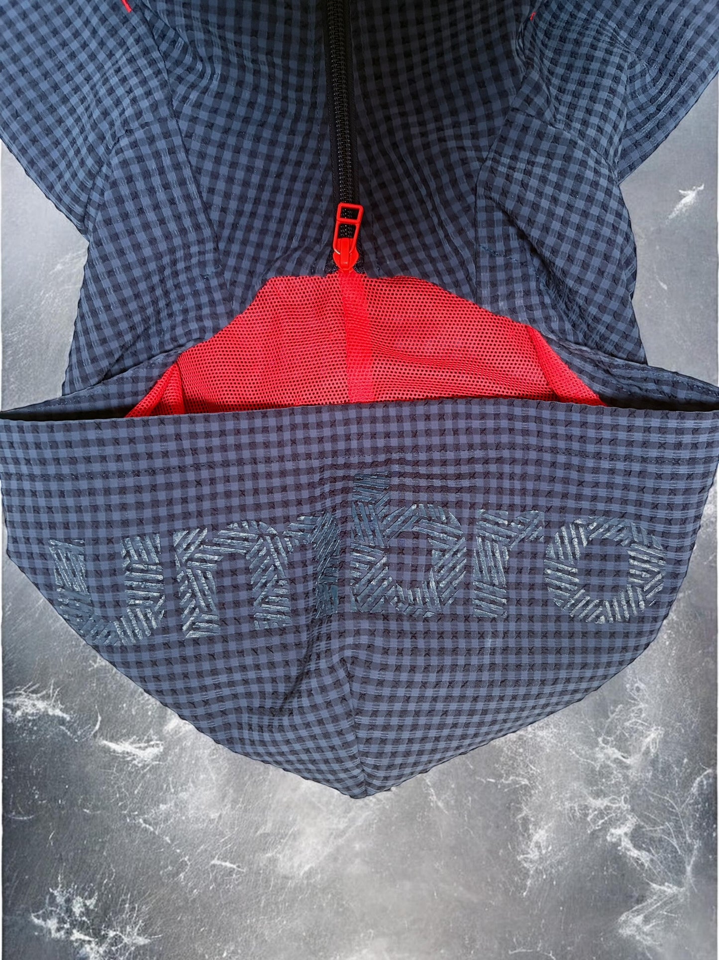 Vintage Umbro Blue Plaid Technical Jacket
