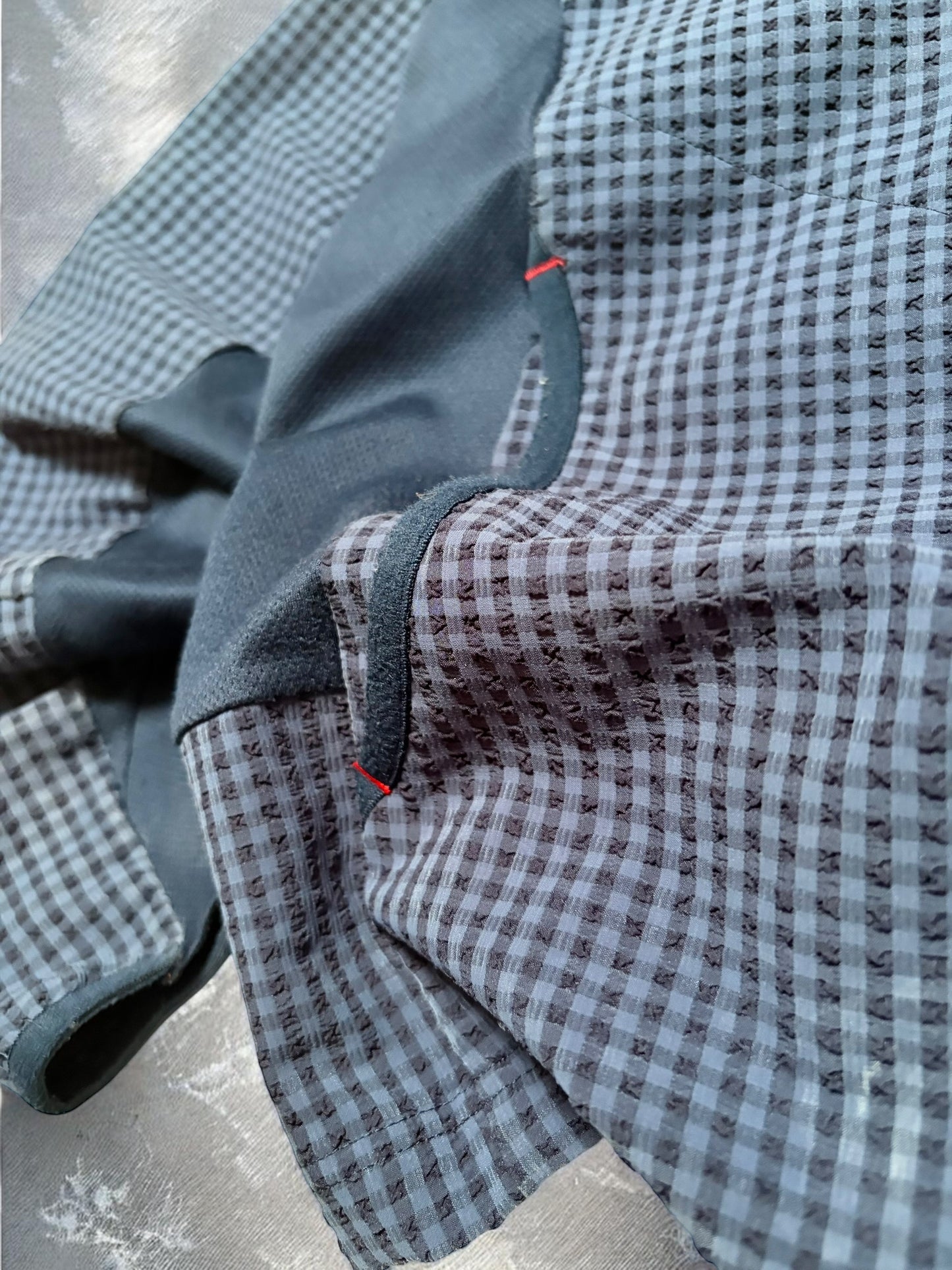 Vintage Umbro Blue Plaid Technical Jacket