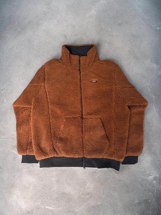 Oakley Vintage Boa Fleece Brown Black Jacket