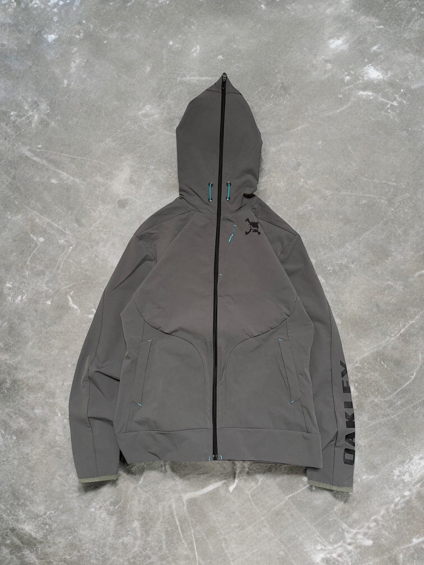 Vintage Oakley Grey Technical Ninja Hoodie