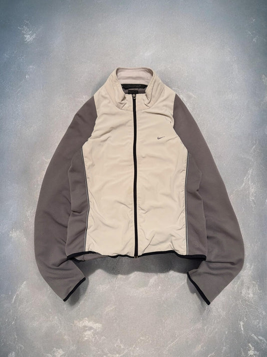 Vintage Early 2000s Nike Sphere Dry White & Grey Jacket