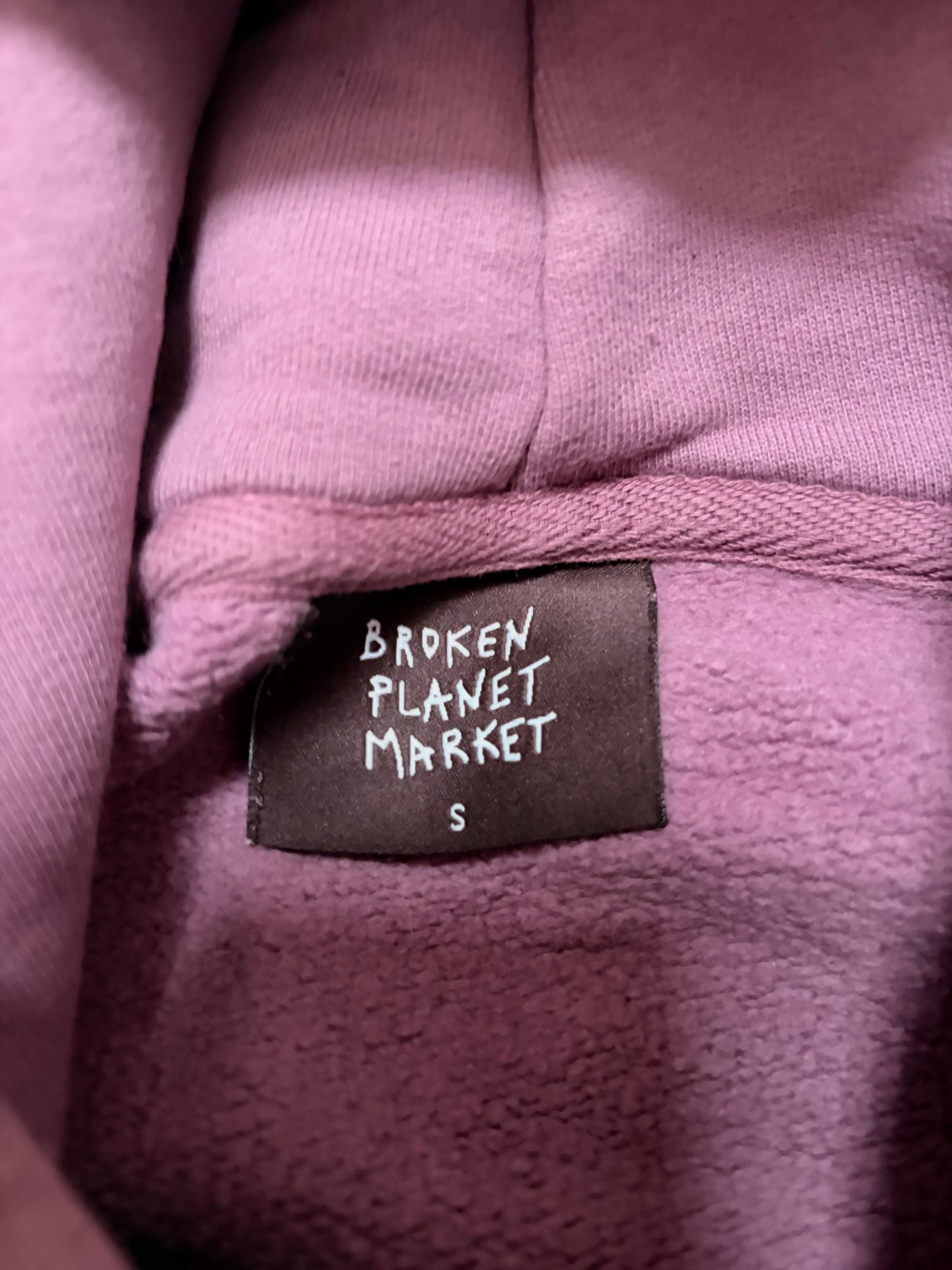 Broken Planet Lilac Purple Puff Print Hoodie