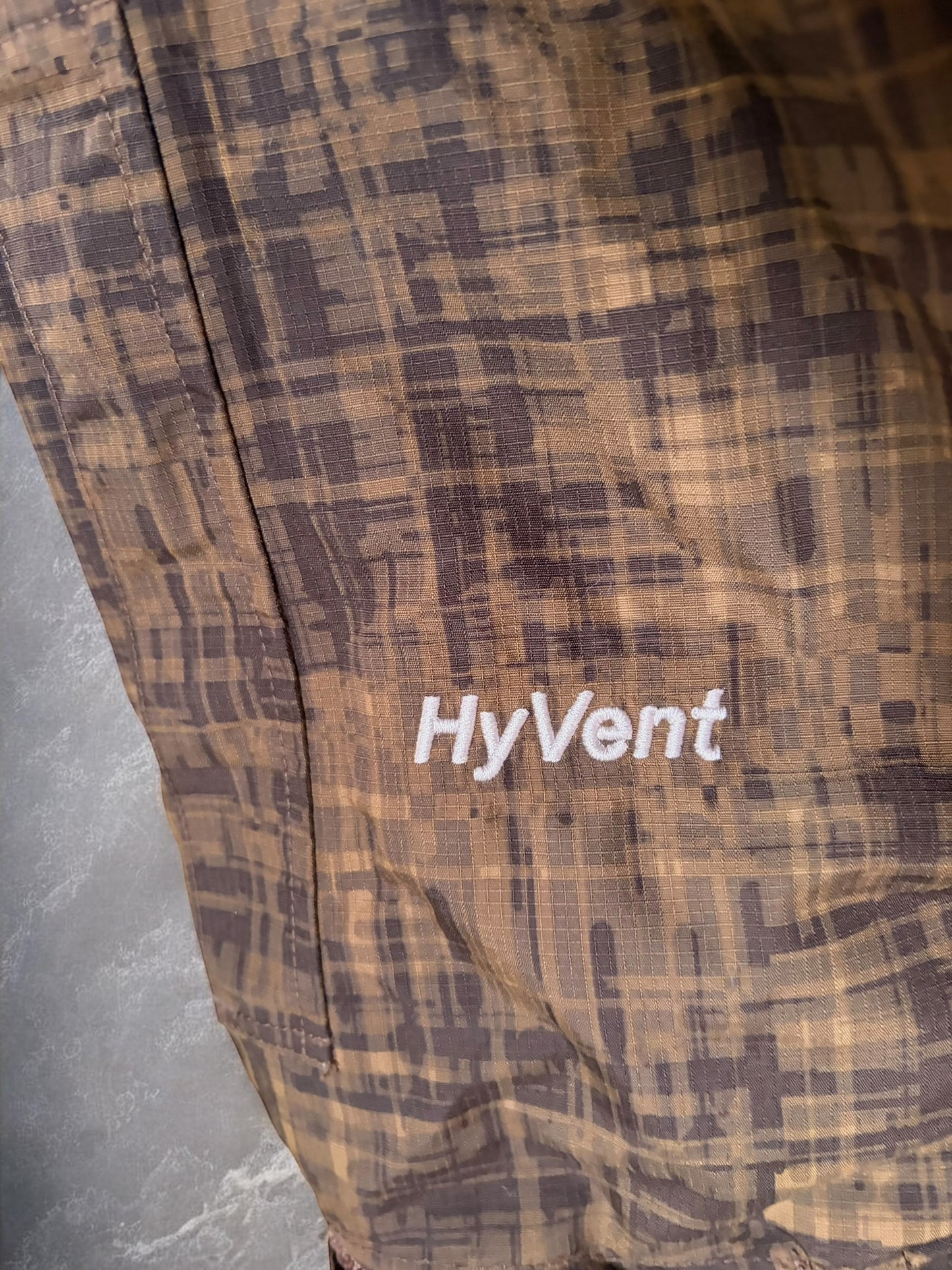 Vintage The North Face Brown Plaid Technical Ski Jacket
