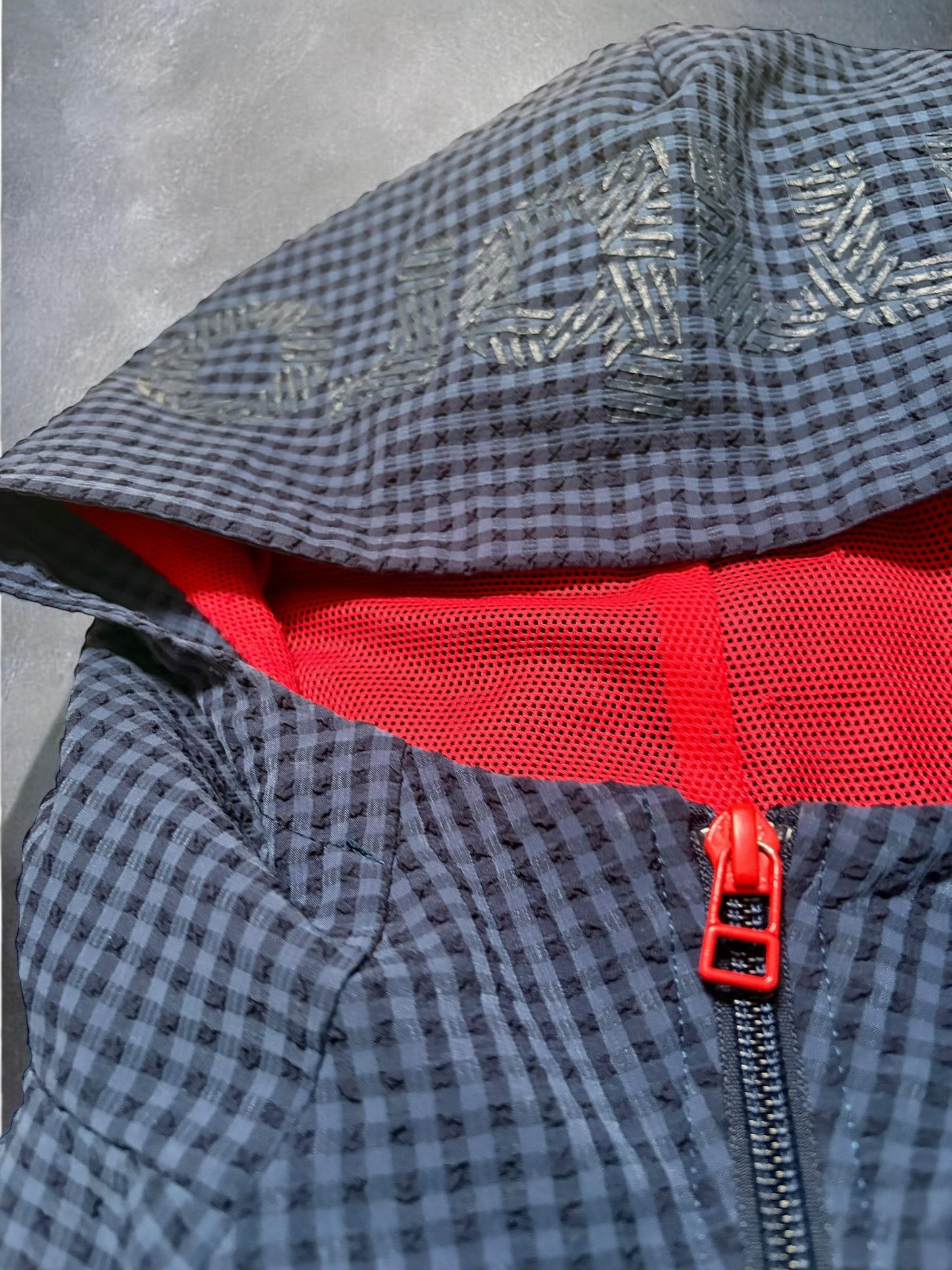 Vintage Umbro Blue Plaid Technical Jacket