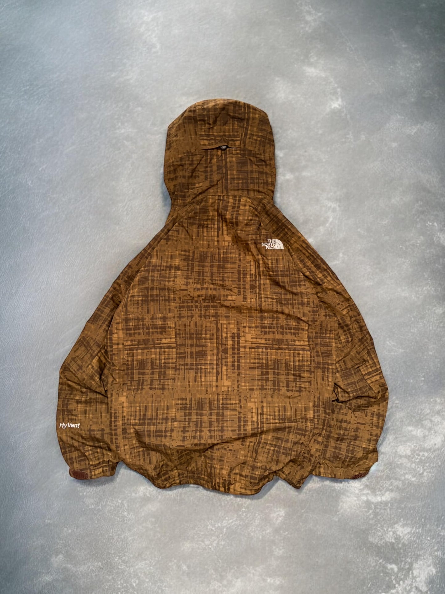 Vintage The North Face Brown Plaid Technical Ski Jacket
