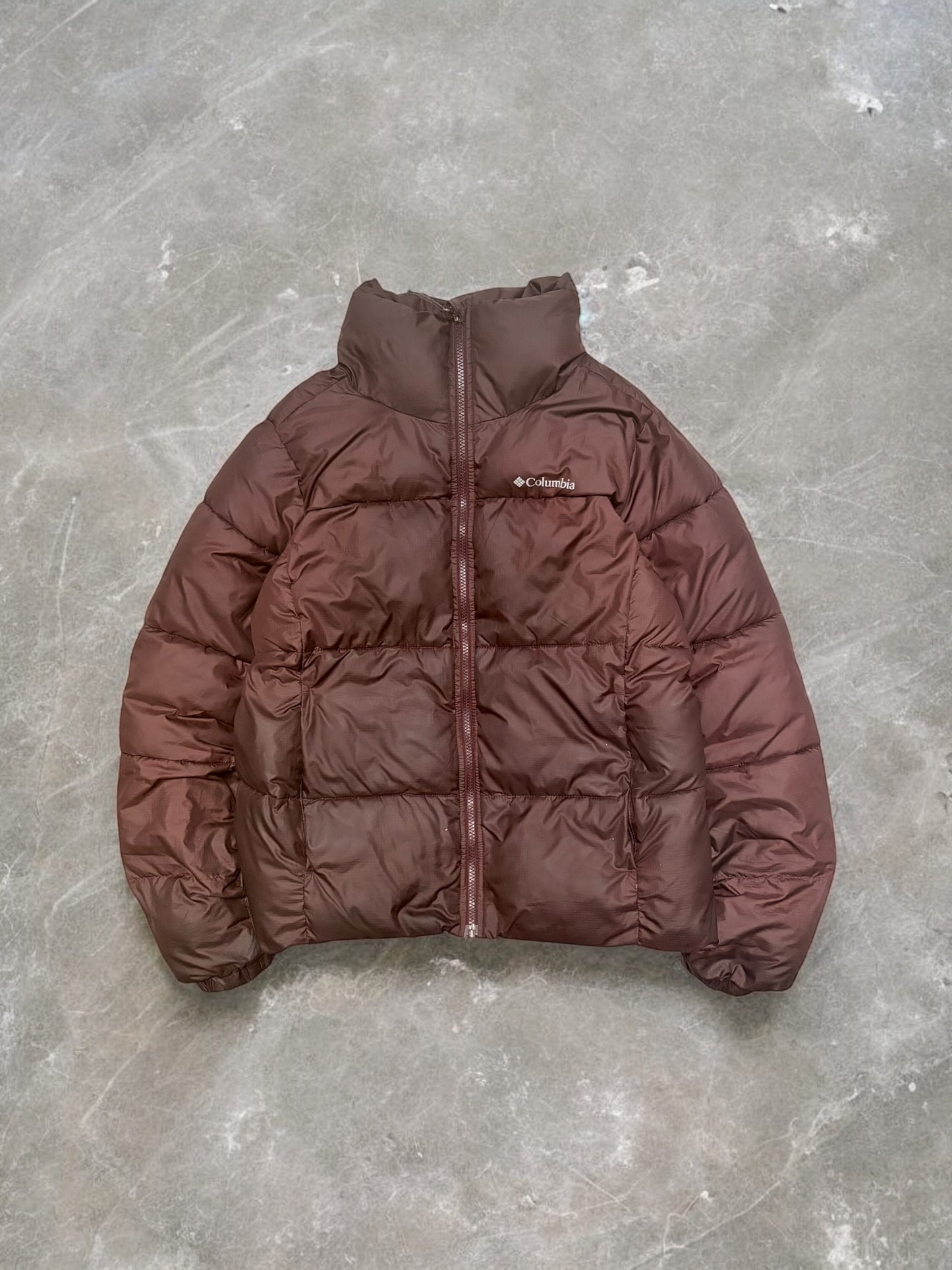 Vintage Columbia Brown Technical Puffer Coat