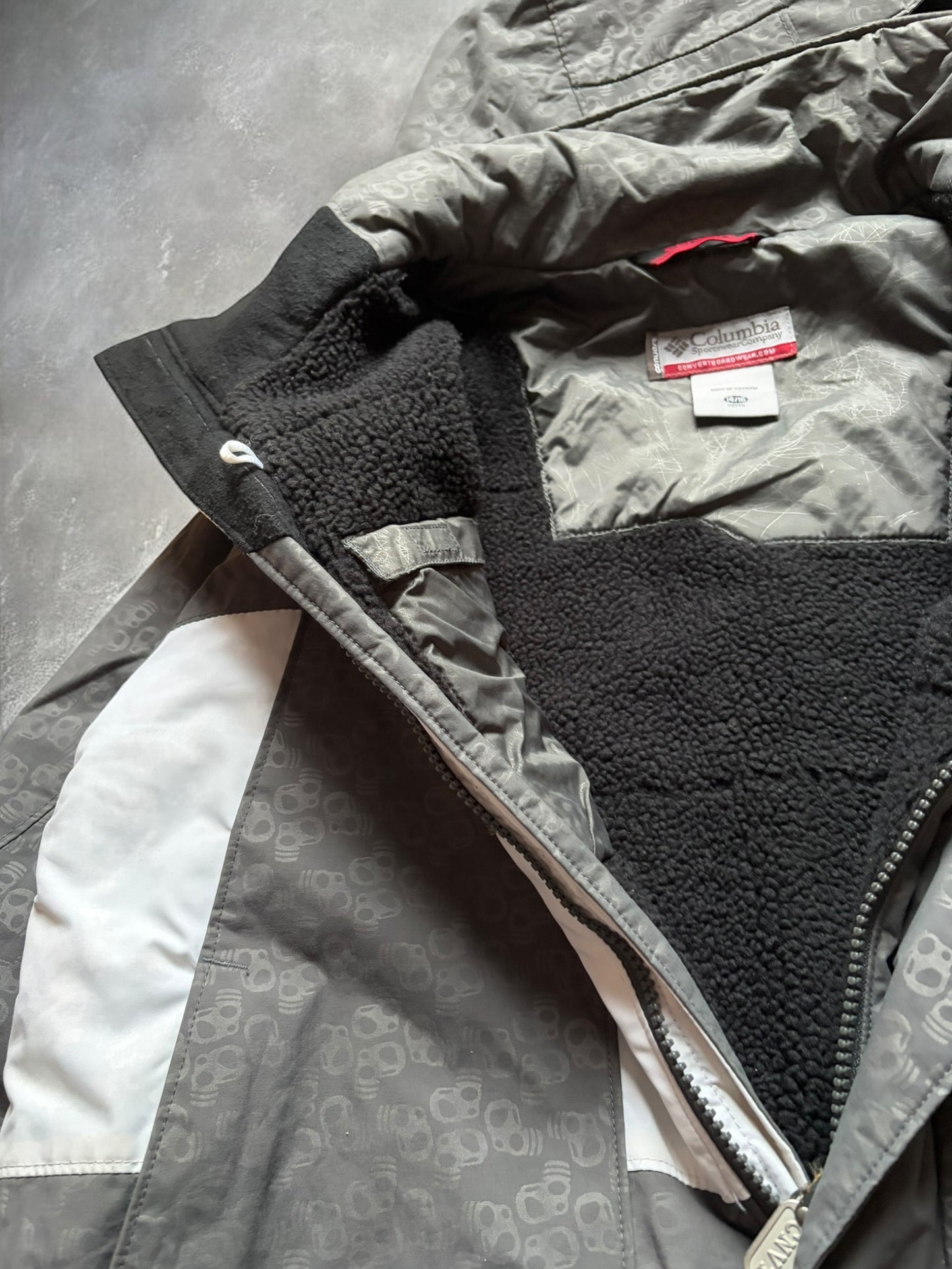 Columbia Convert Grey & White Ski Coat