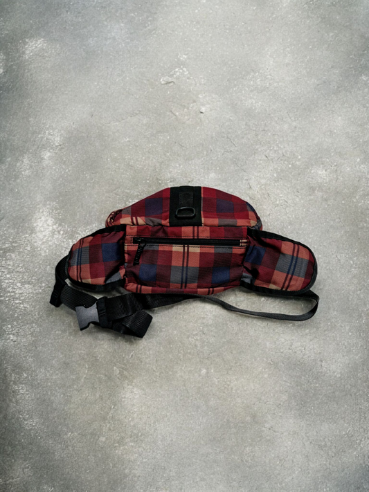 Diesel Vintage Plaid Y2K Technical Sling Bag