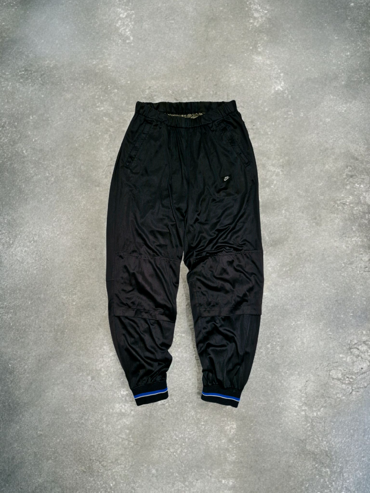 Nike Vintage 80's RARE Black & Blue Track Pants
