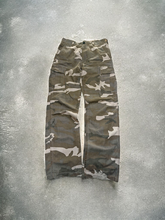 Avirex Vintage Camo Green Cargo Trousers