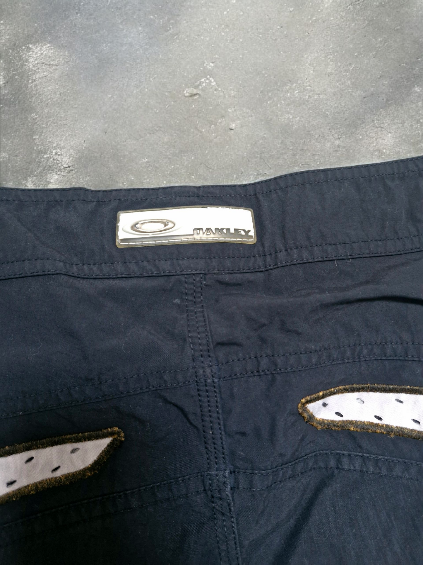 Oakley Vintage Black Panelled Technical Shorts