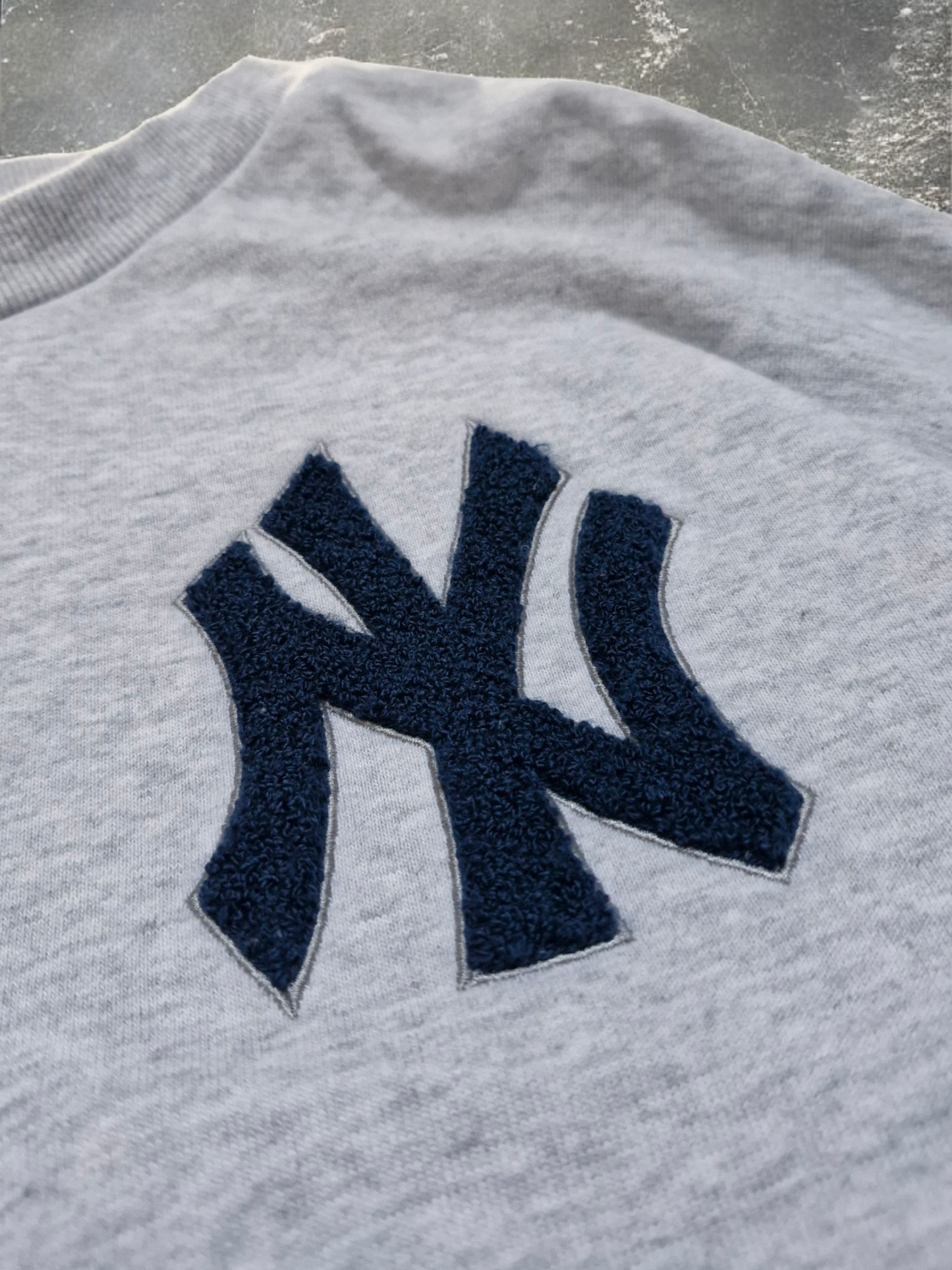 Perushu New York Yankees Vintage Grey Baggy Sweathshirt