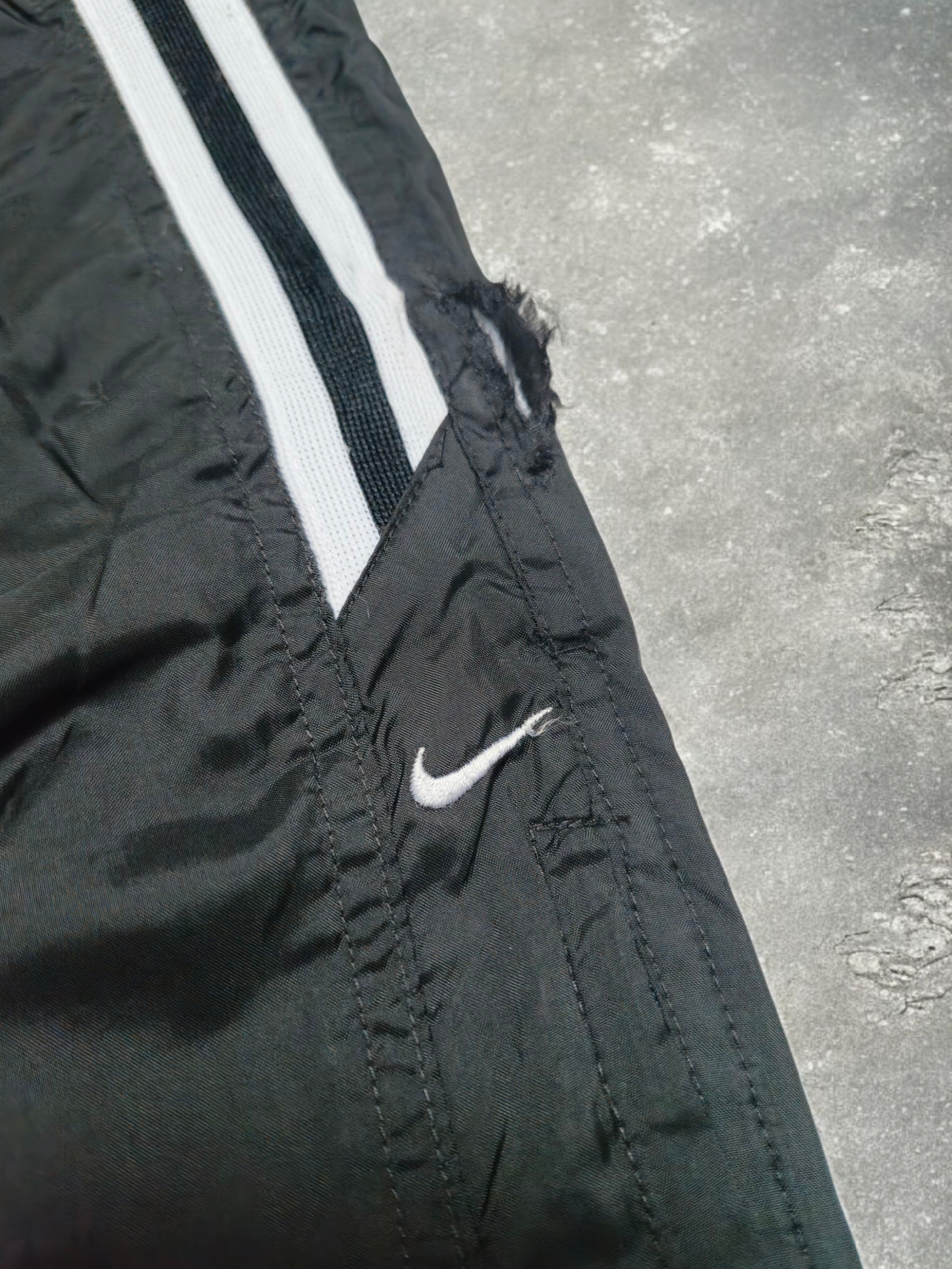 Nike Vintage 90's Black & White Striped Track Pants