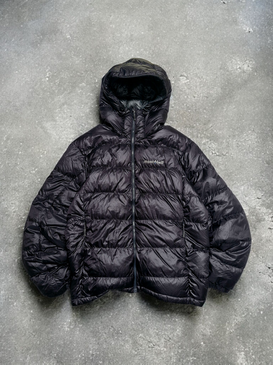 Montbell Vintage Black Technical Down Fill Puffer Coat