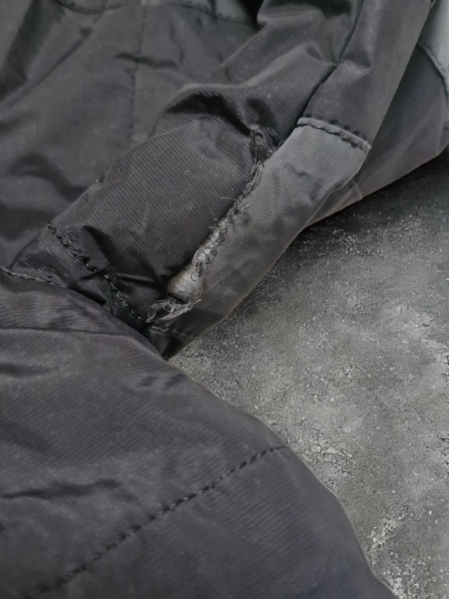 Nike Vintage Y2K Black Double Layered Insulated Technical Puffer Coat