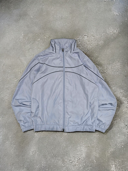 Nike Vintage Early 2000's Silver/Blue Panelled Technical Jacket