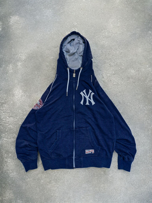 Majestic Athletic Vintage New York Yankees Navy Zip Up Hoodie
