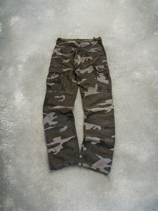 Avirex Vintage Camo Green Cargo Trousers