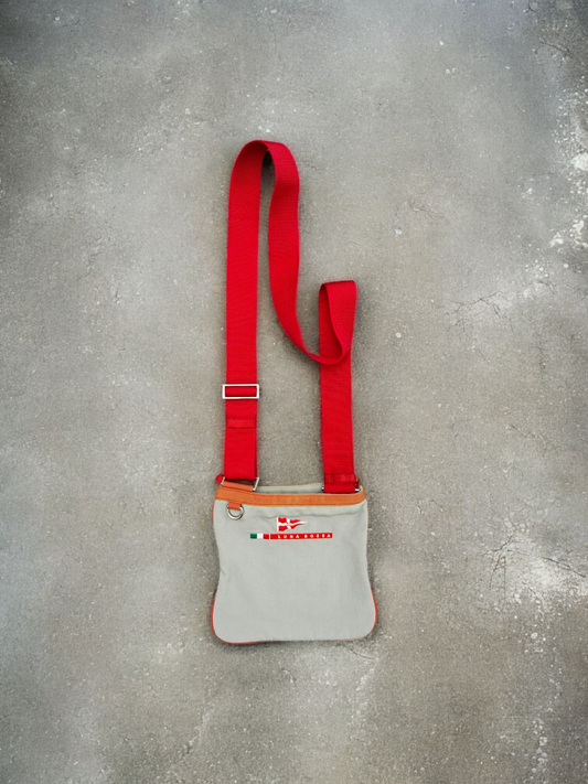 Prada Vintage Luna Ross Italy Crossbody Bag