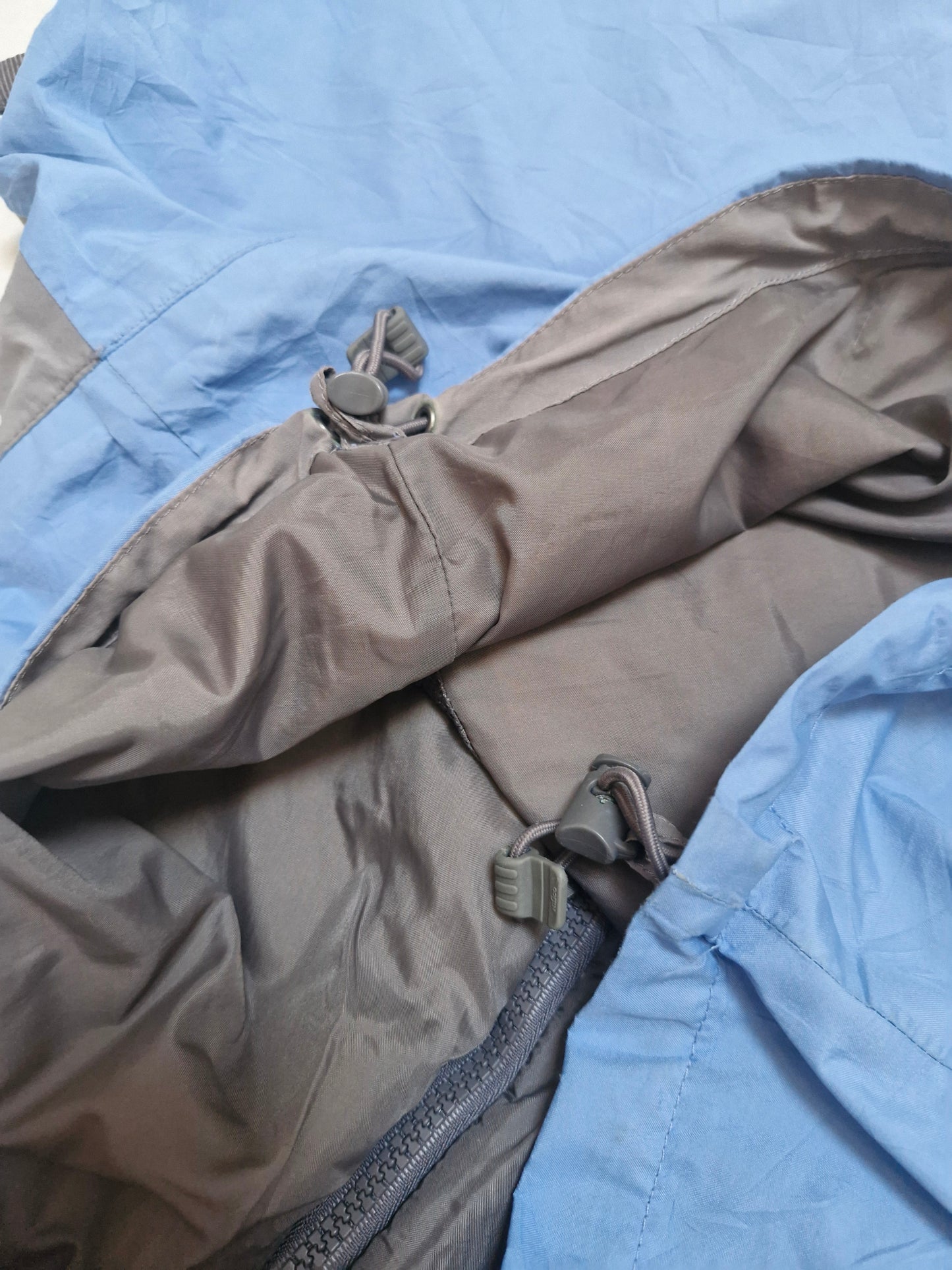 North Face Goretex Blue & Grey Panelled Technical Ski Coat