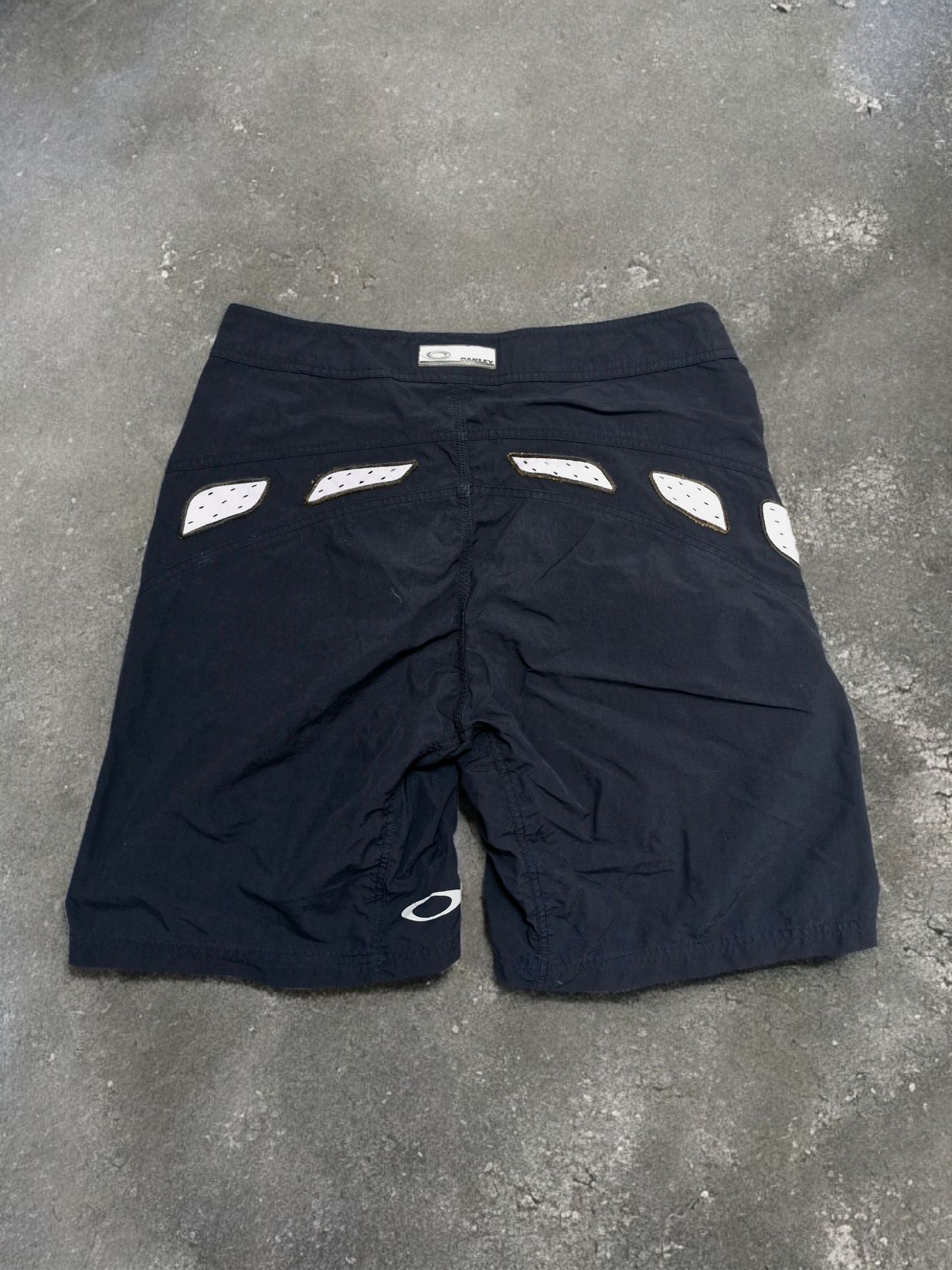Oakley Vintage Black Panelled Technical Shorts
