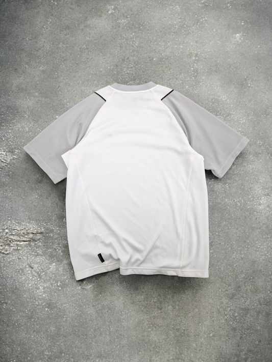 Nike Sphere Dry White & Grey Panelled Tee