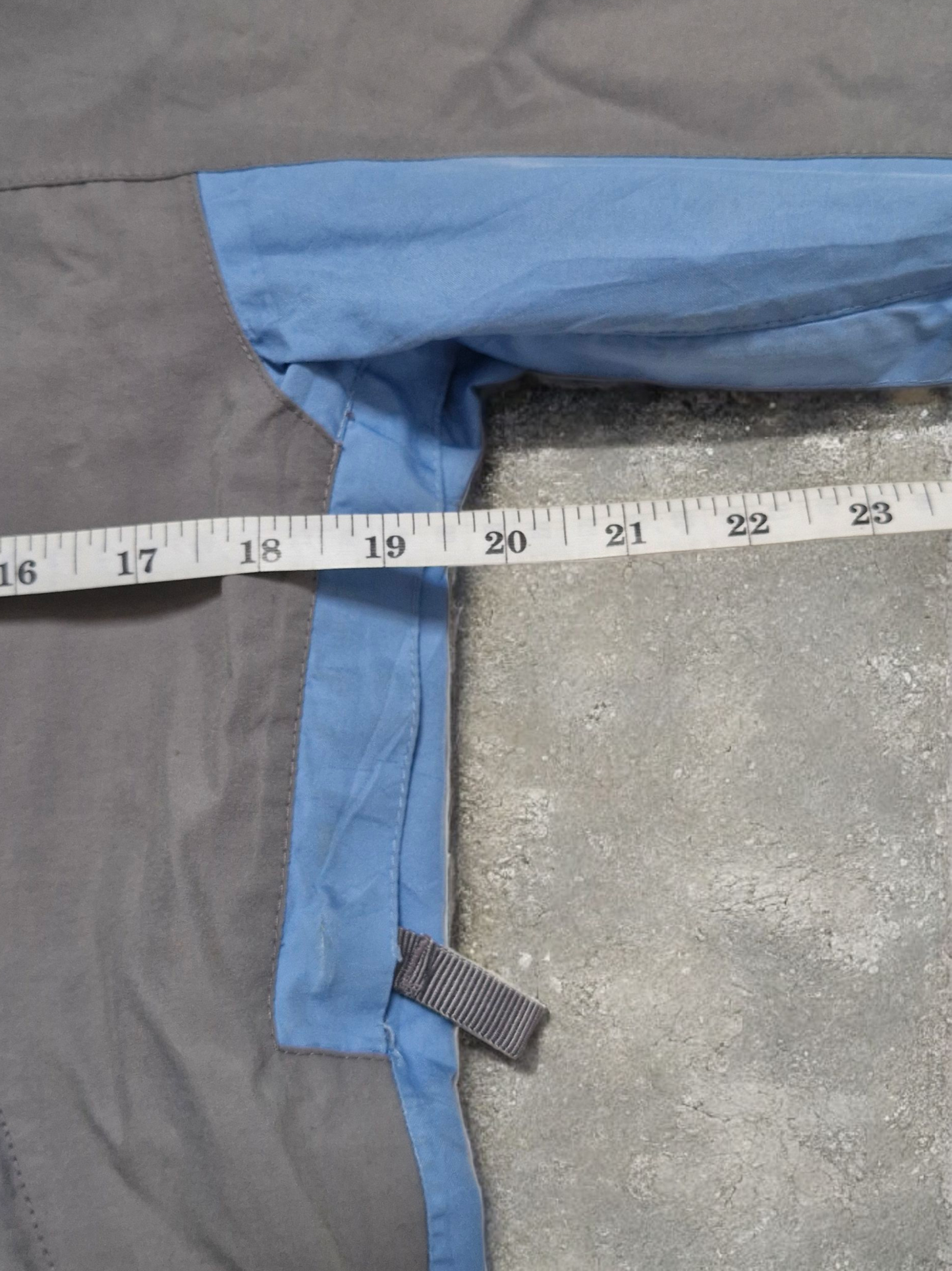 North Face Goretex Blue & Grey Panelled Technical Ski Coat