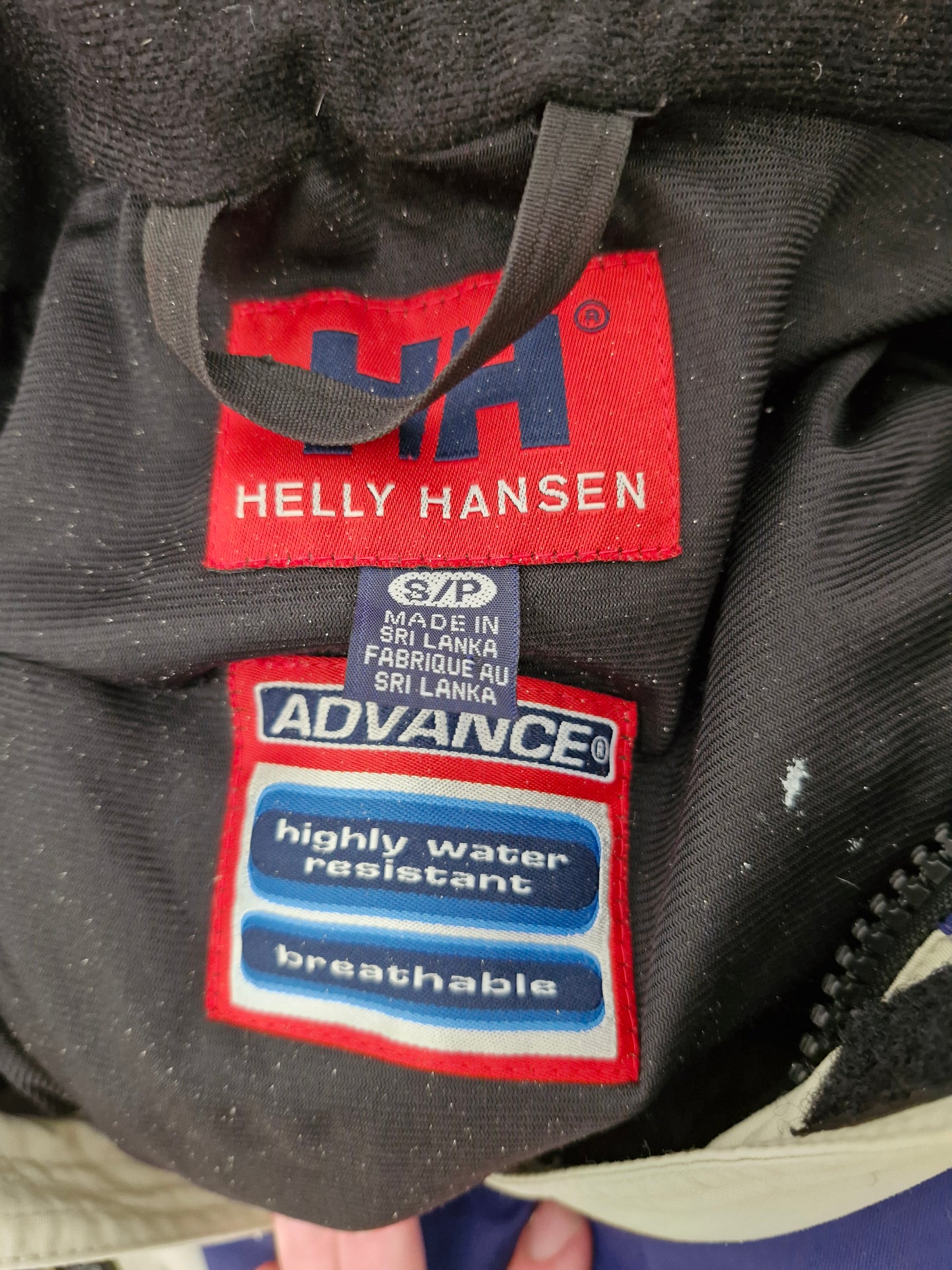 Helly Hansen Vintage Cream & Blue Panelled Technical Ski Jacket