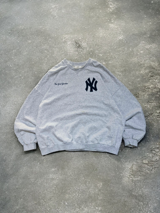 Perushu New York Yankees Vintage Grey Baggy Sweathshirt