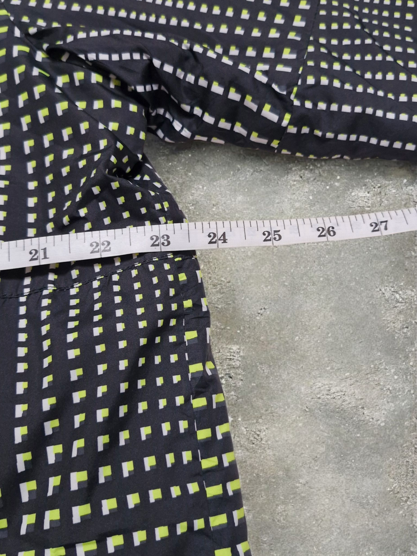 Nike Reversible Green & Black Pixelated Grid Technical Coat