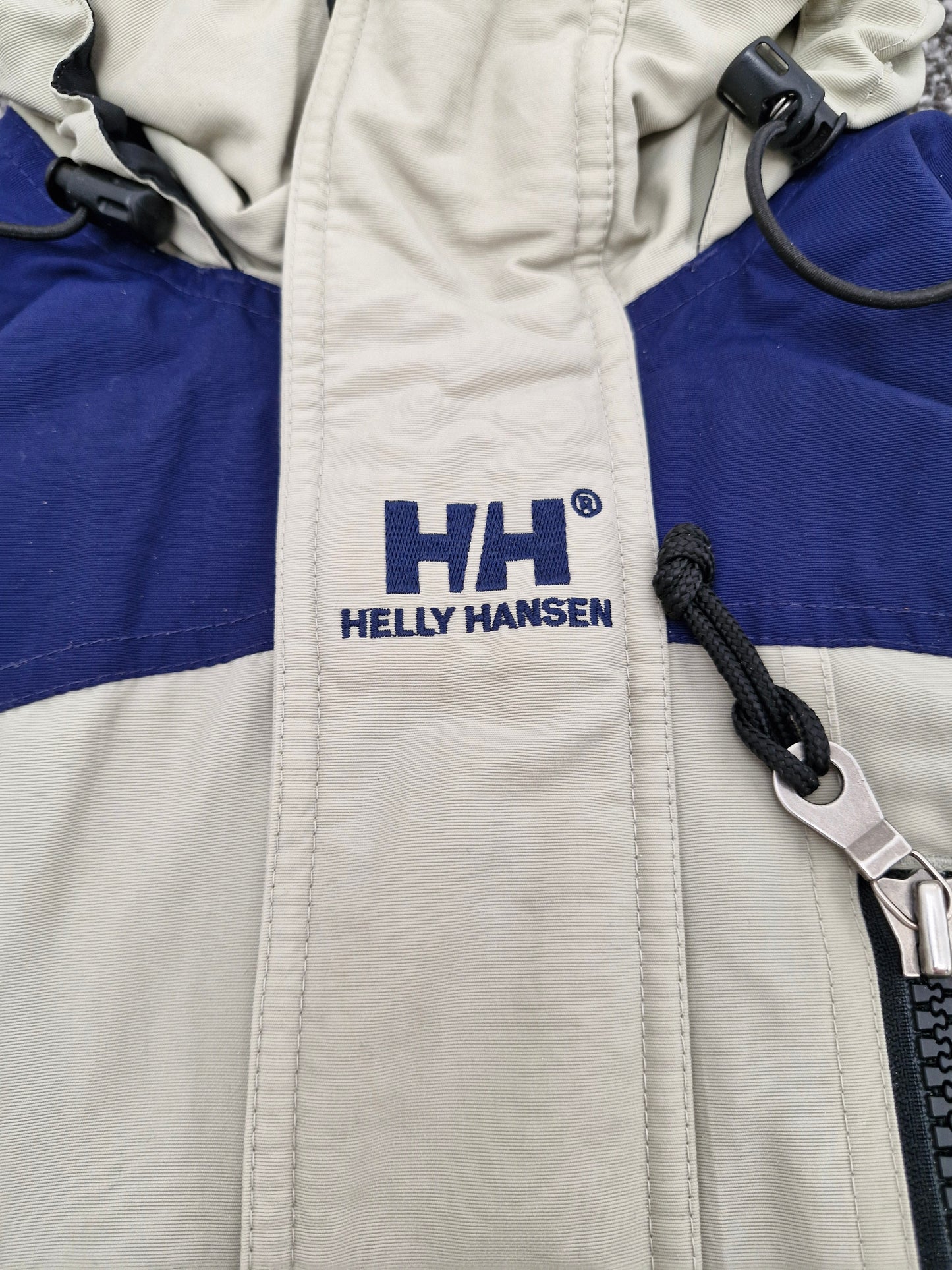 Helly Hansen Vintage Cream & Blue Panelled Technical Ski Jacket