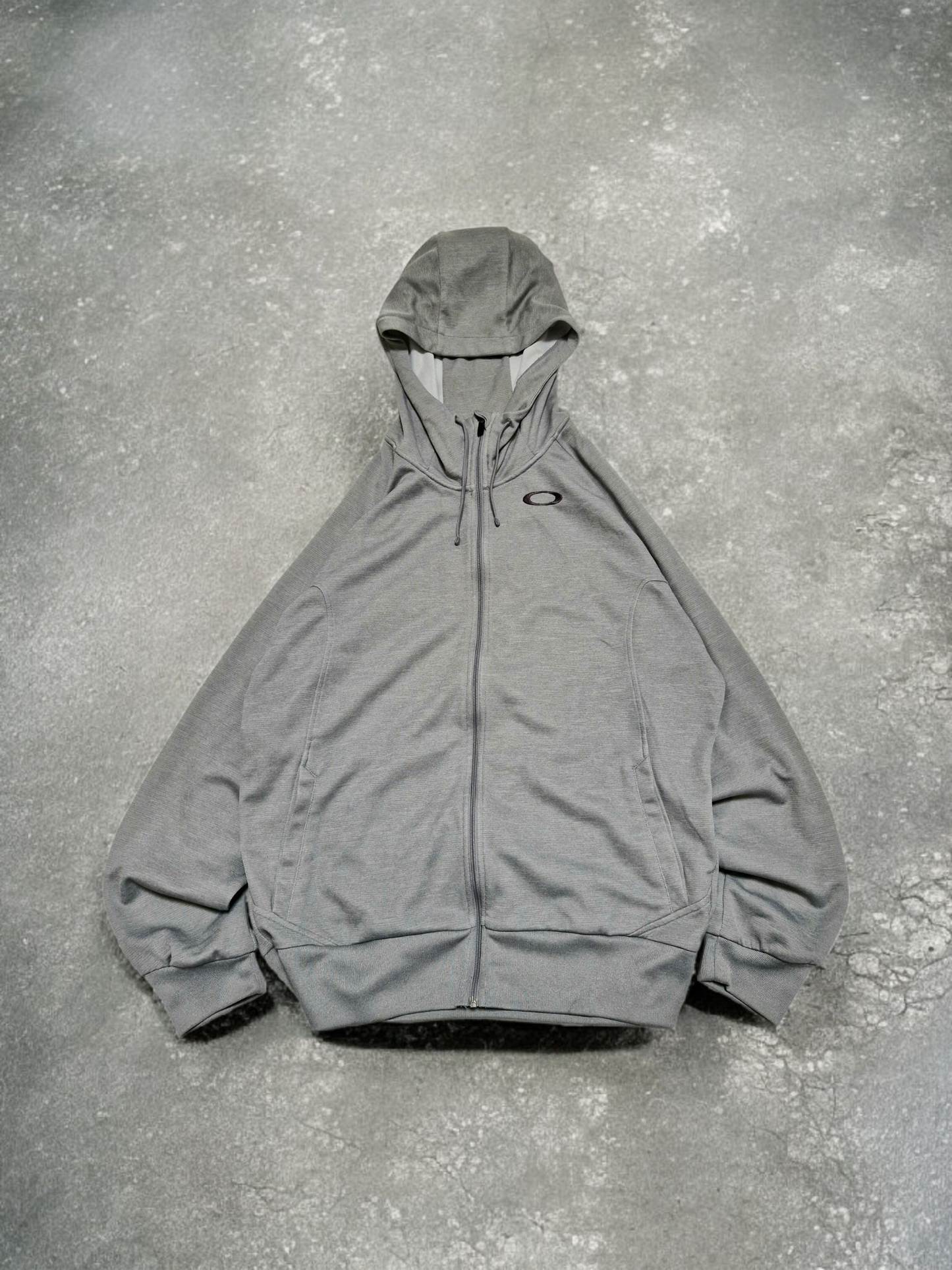Oakley Vintage Grey Technical Zip Up Hoodie