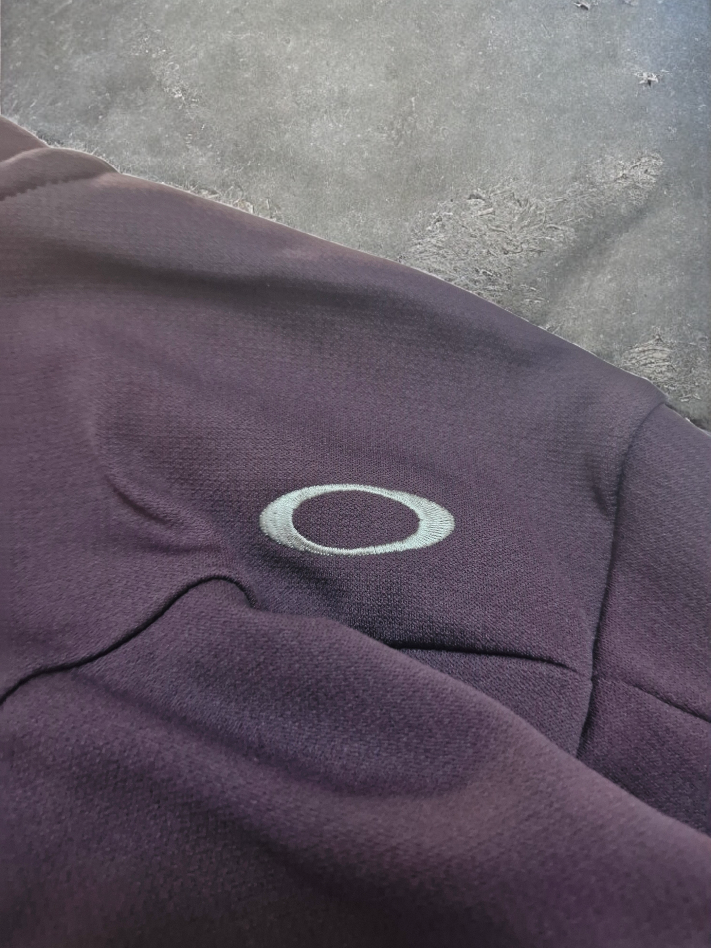 Oakley Vintage Burgundy & Black Ninja Full Zip Hoodie